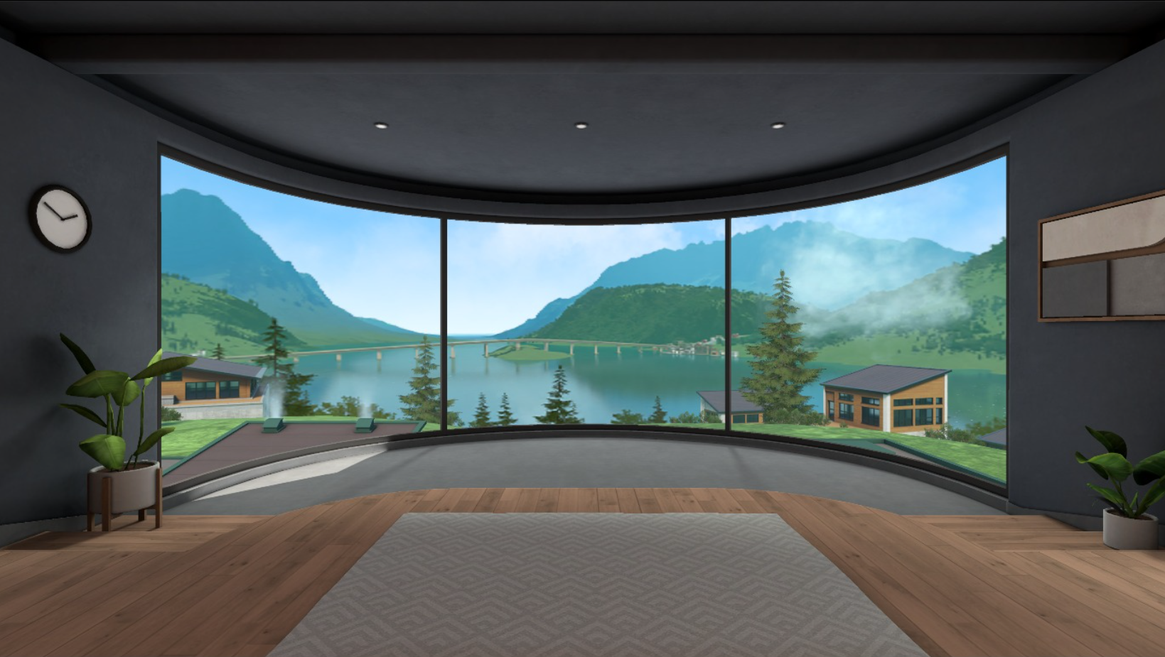 Workrooms in VR, Fireplace Cabin Solo Office