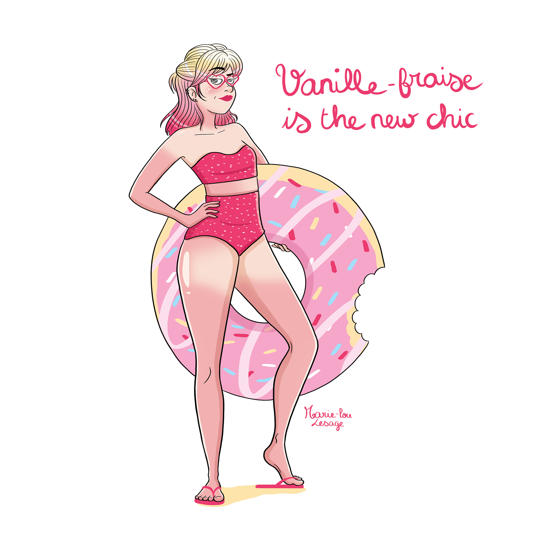 PapierxCrayon X Les P'tites Meufs : Vanille Fraise