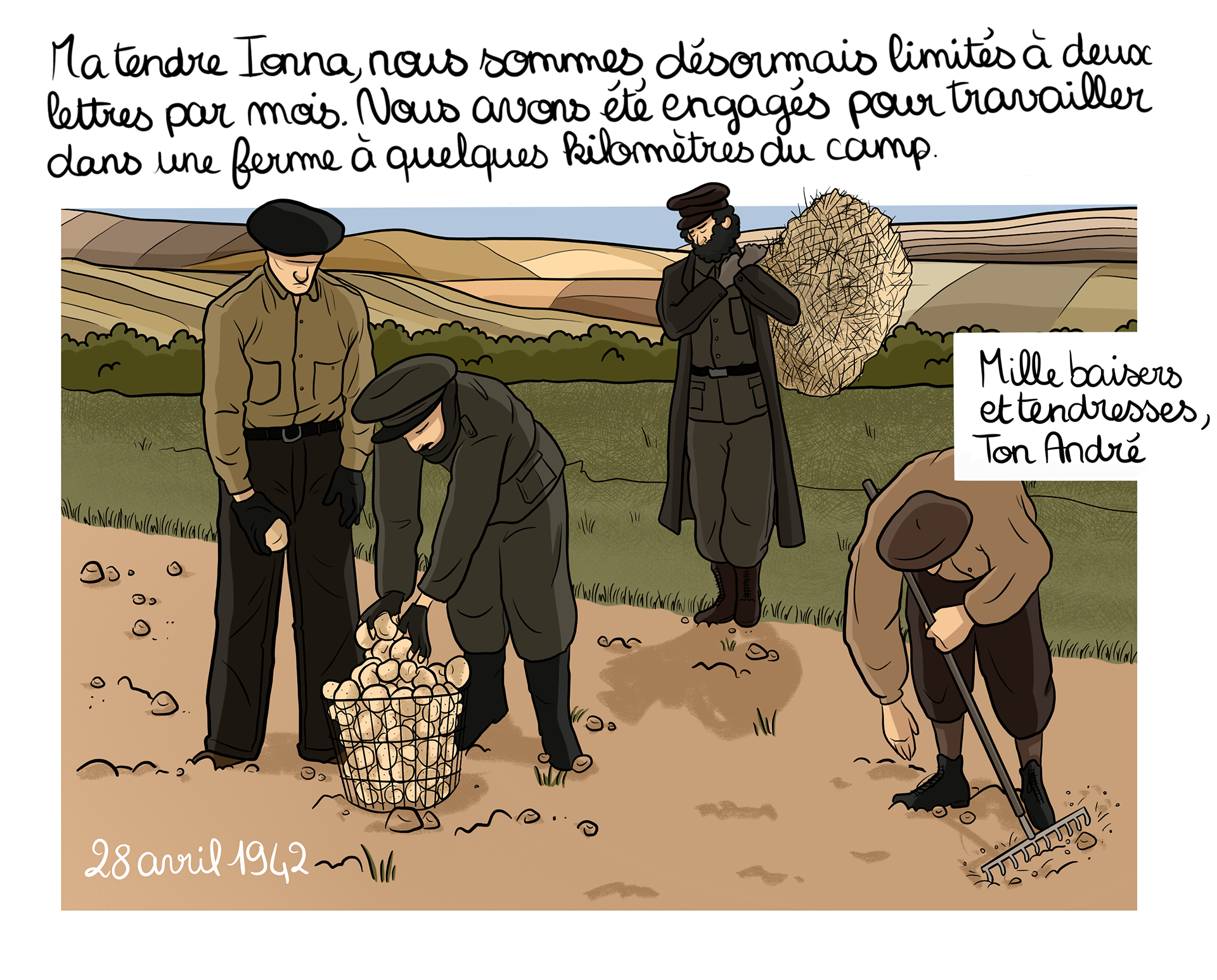 Planche BD pour le Musée de la Résistance et de la Déportation de Besançon