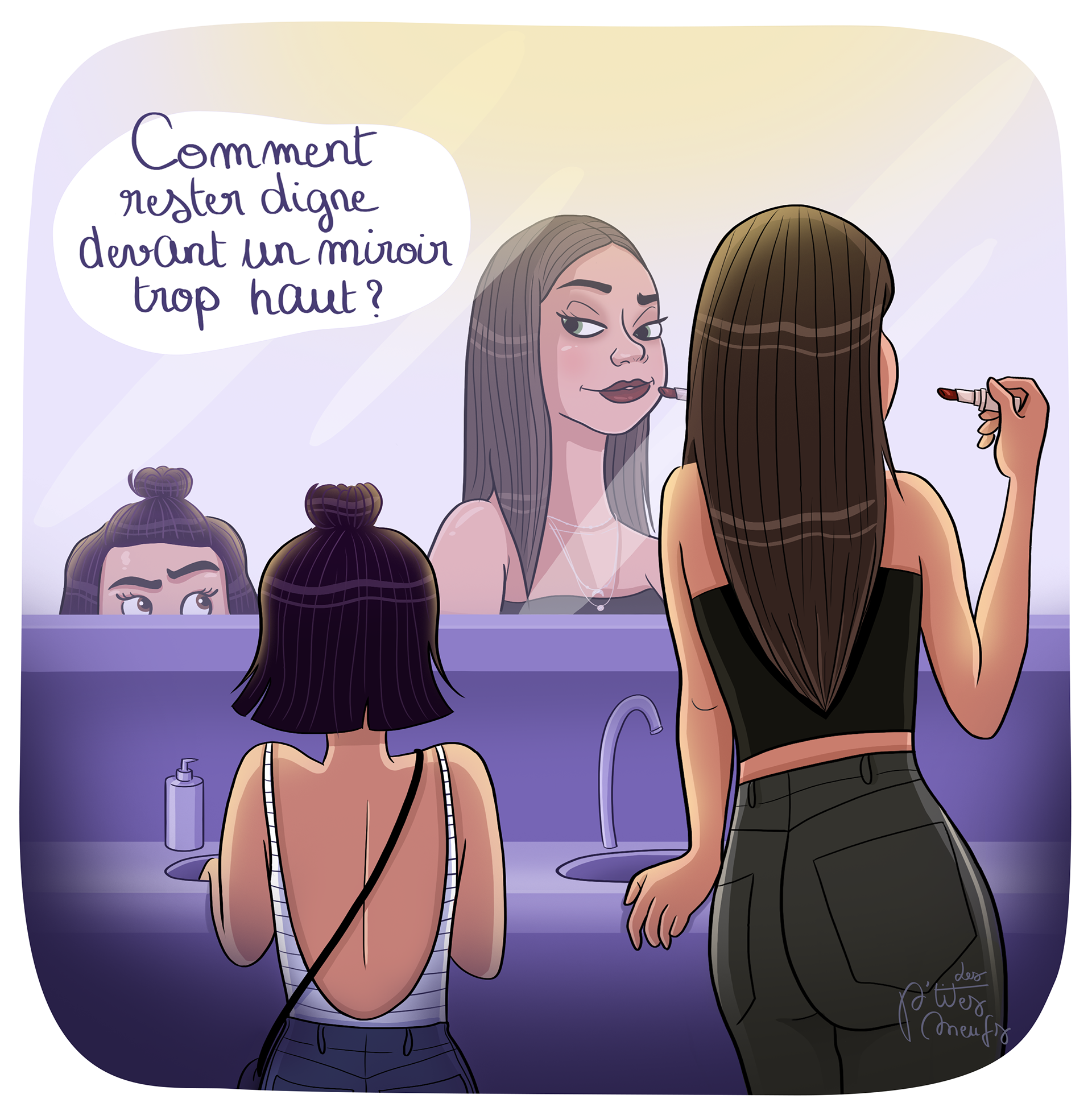 BD Les p'tites meufs - Le miroir