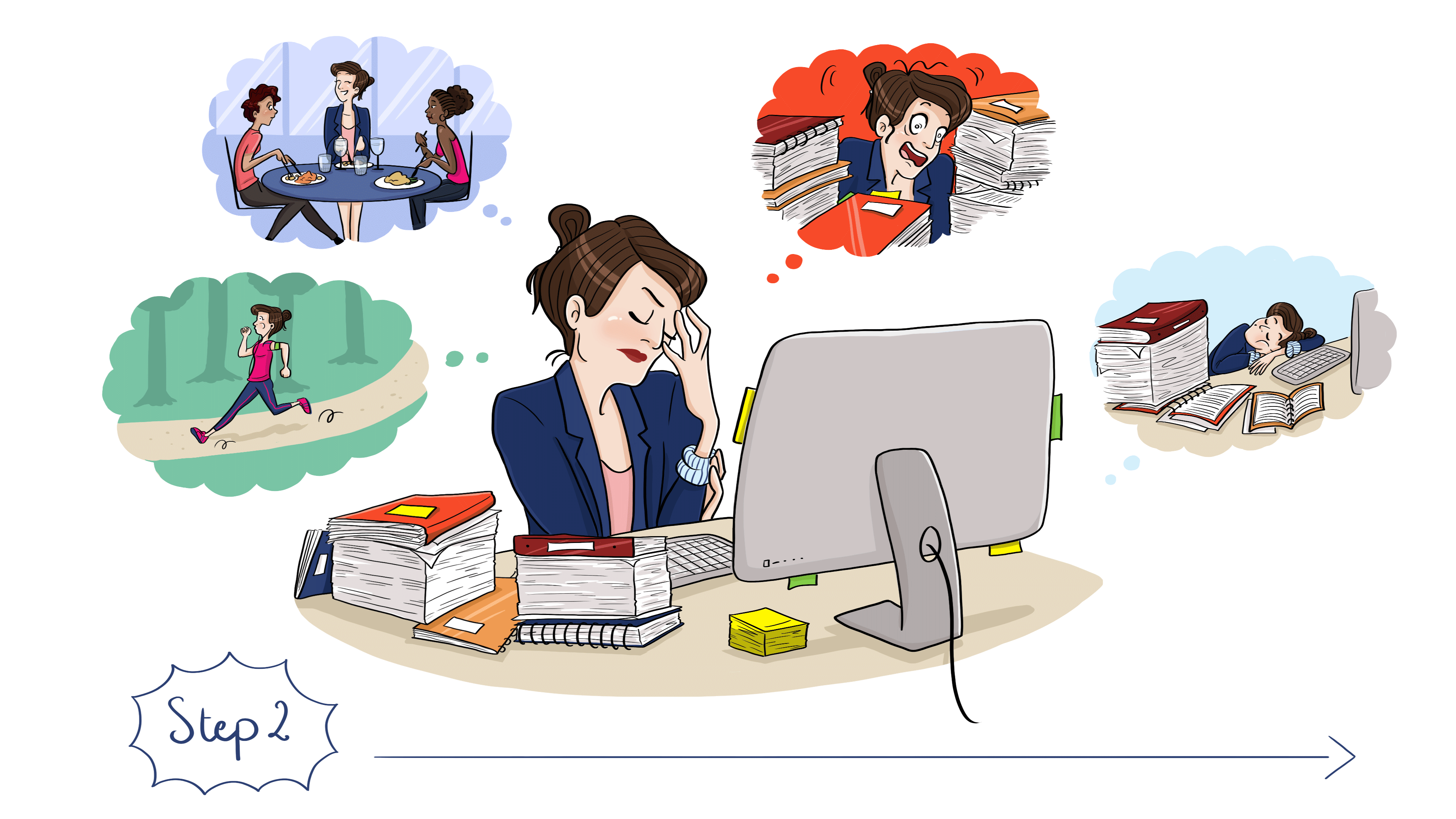 Illustration pour la communication interne d'un cabinet de recrutement