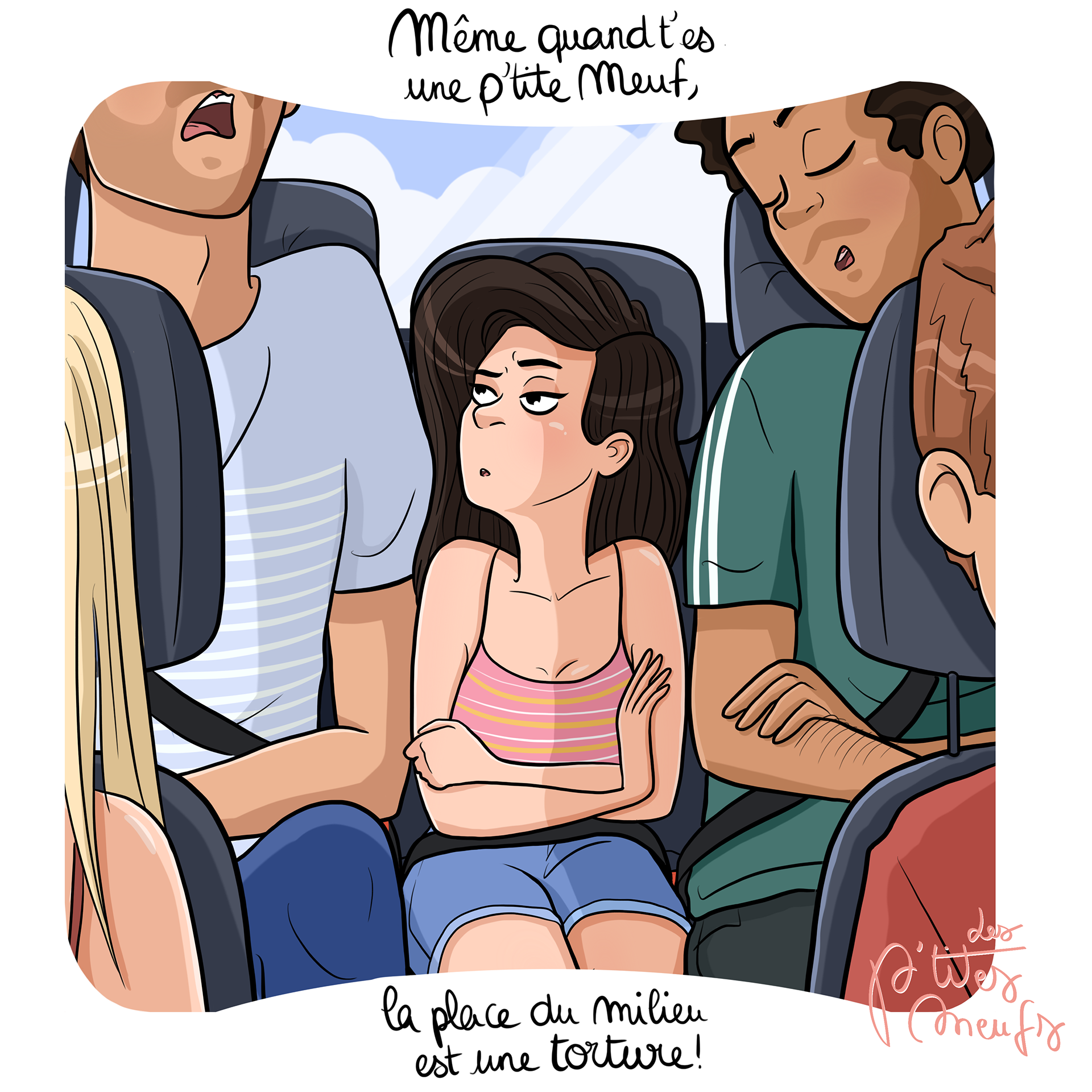 BD Les p'tites meufs - La place du milieu
