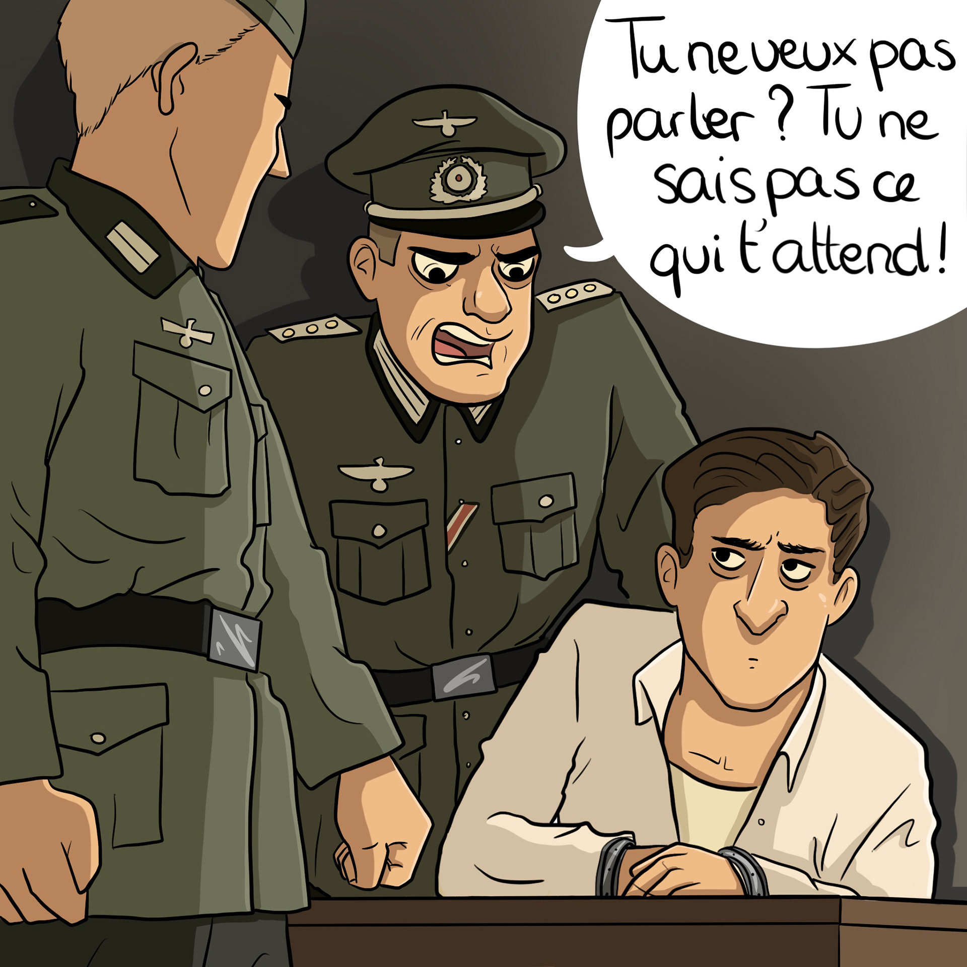 Planche BD pour le Musée de la Résistance et de la Déportation de Besançon