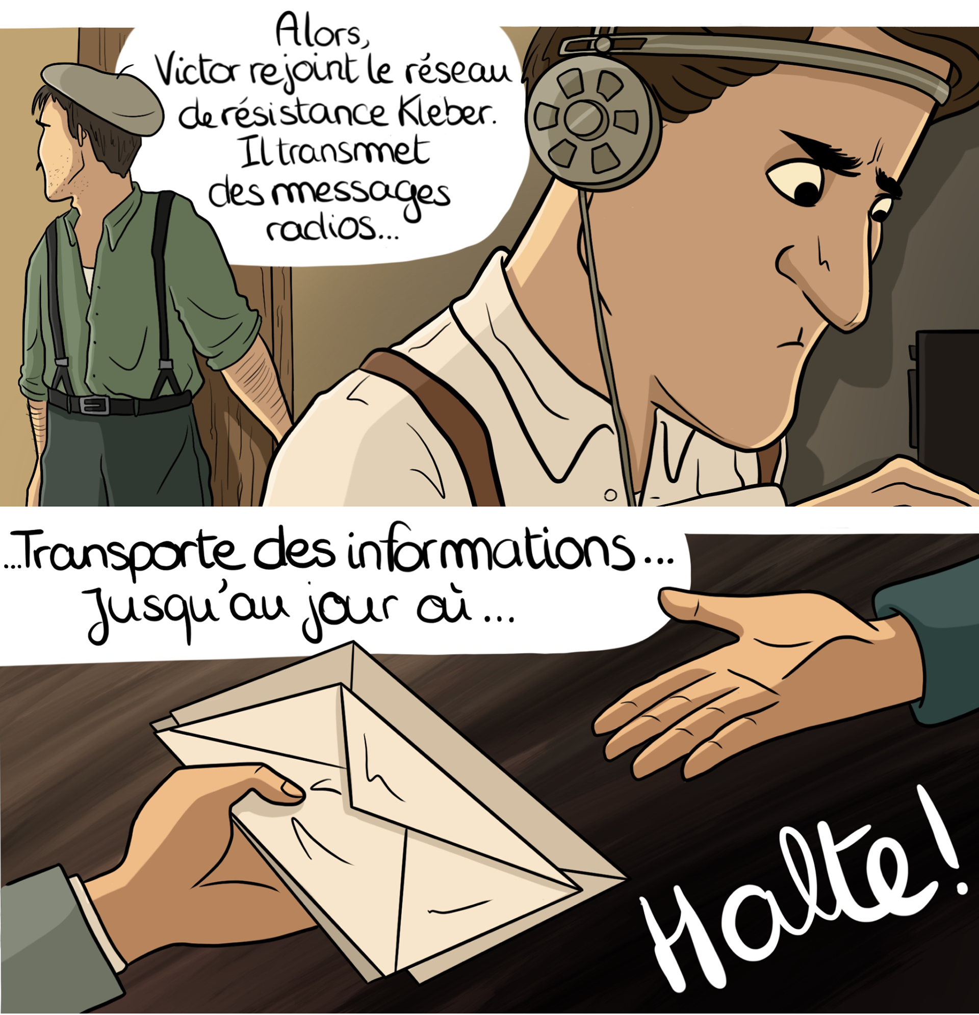 Planche BD pour le Musée de la Résistance et de la Déportation de Besançon