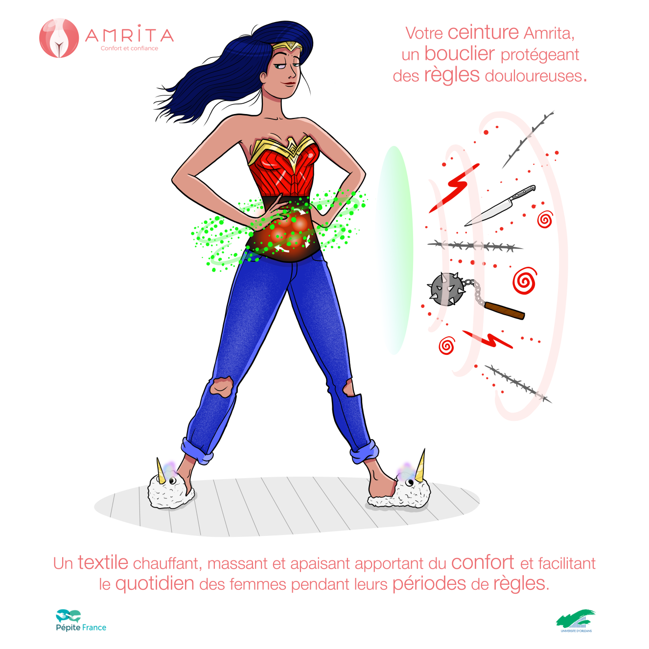 Illustration pour les réseaux sociaux d'Amrita