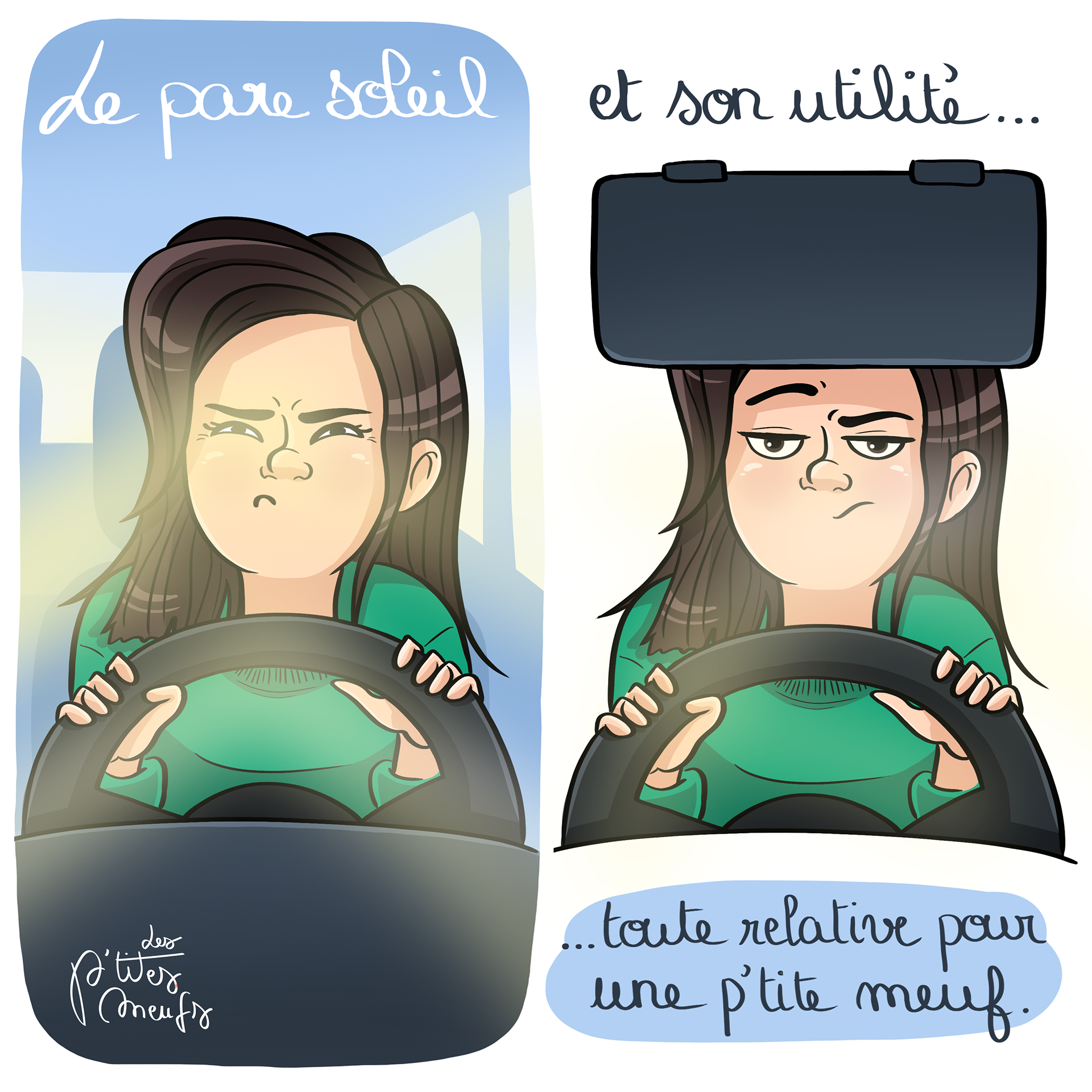 BD Les p'tites meufs - Le pare-soleil