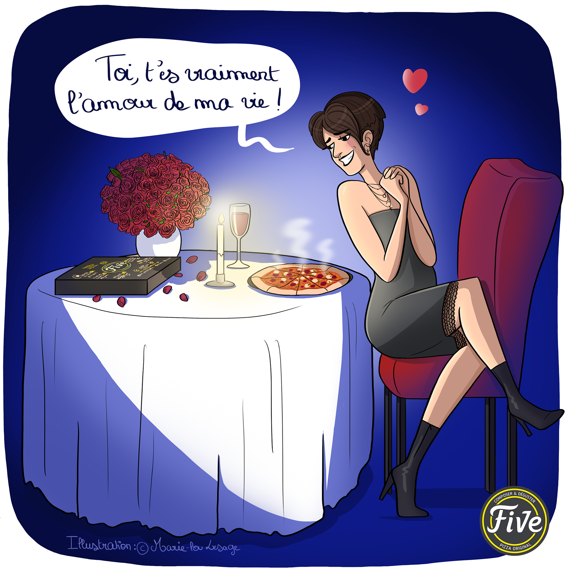 Five Pizza - réseaux sociaux