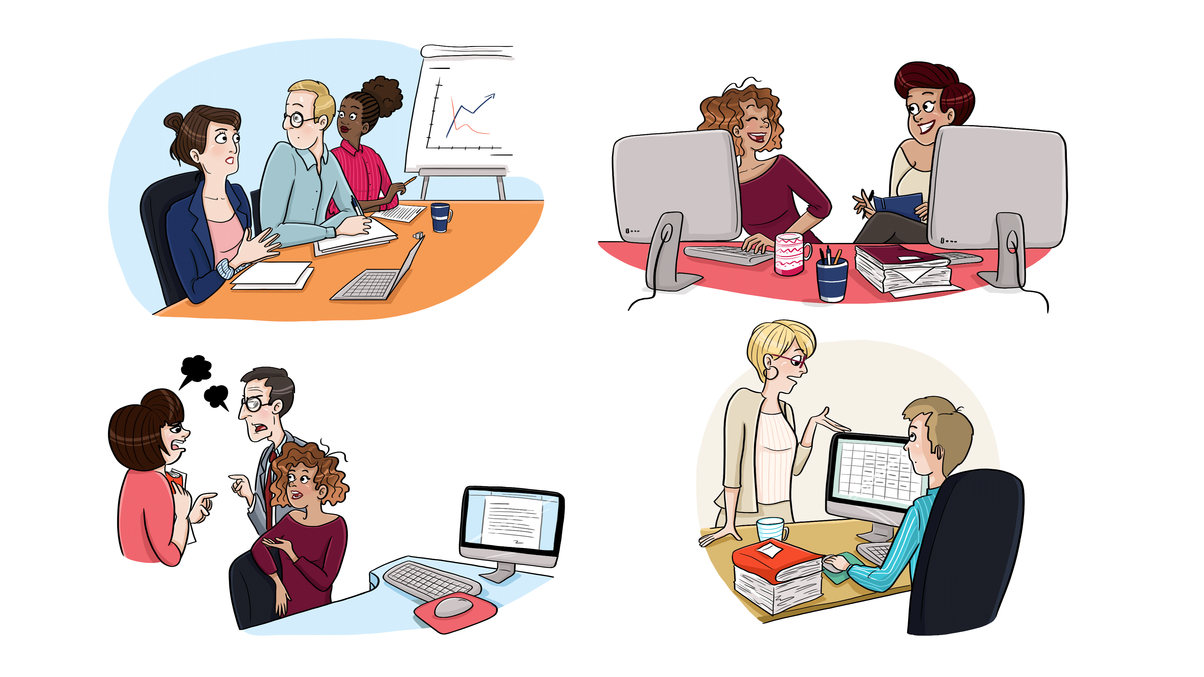 Illustration pour la communication interne d'un cabinet de recrutement