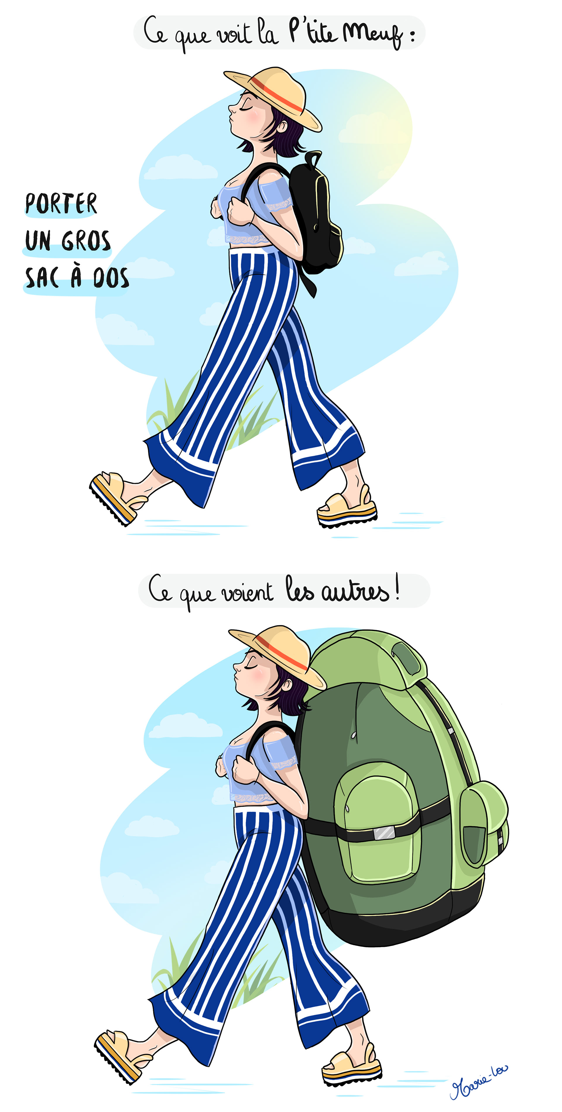 BD Les p'tites meufs - Le sac à dos
