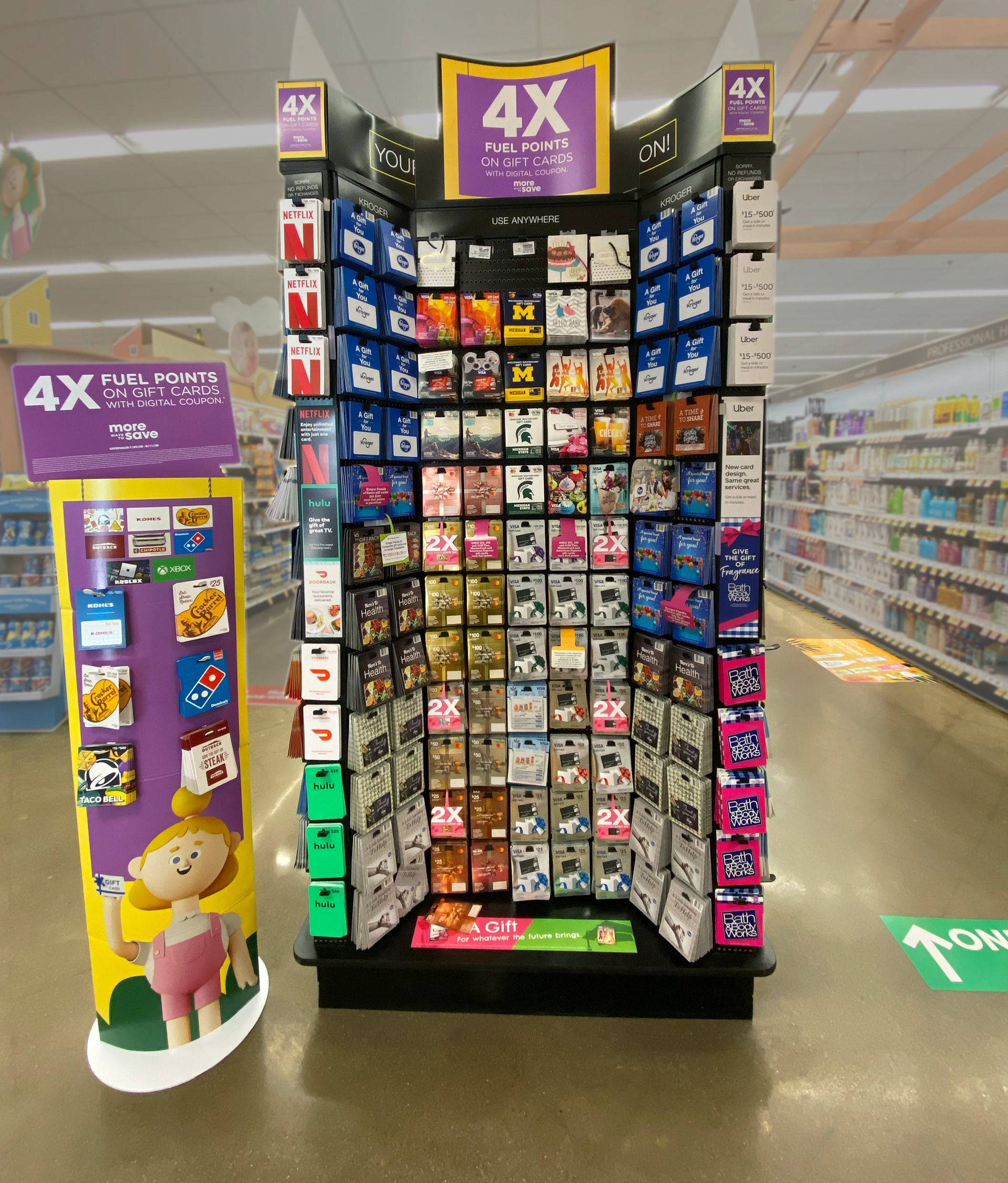 Kroger Gift Card End Cap view 2
