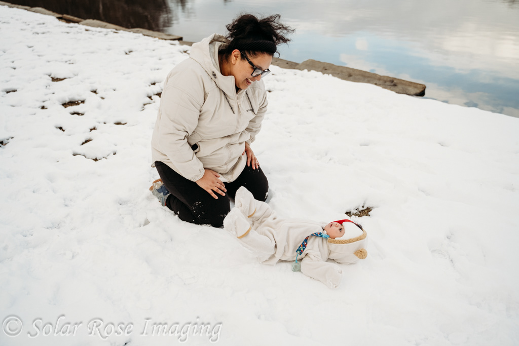 Mom and me, winter photo