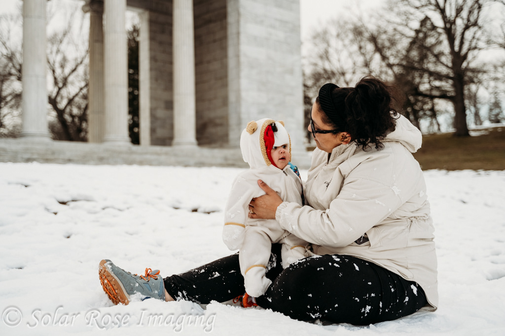 Mom and me, Winter Photos, Providence, RI