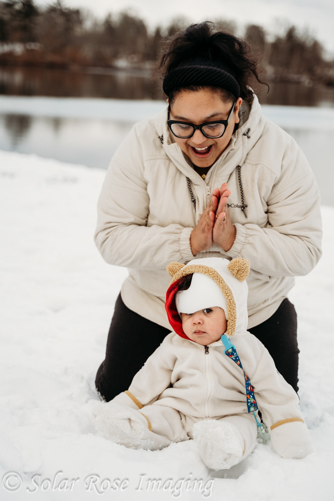 Mommy and Me winter photo