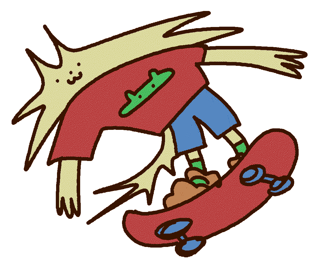 "Sk8r" 2025. Published in Eat Shit and Die Magazine.