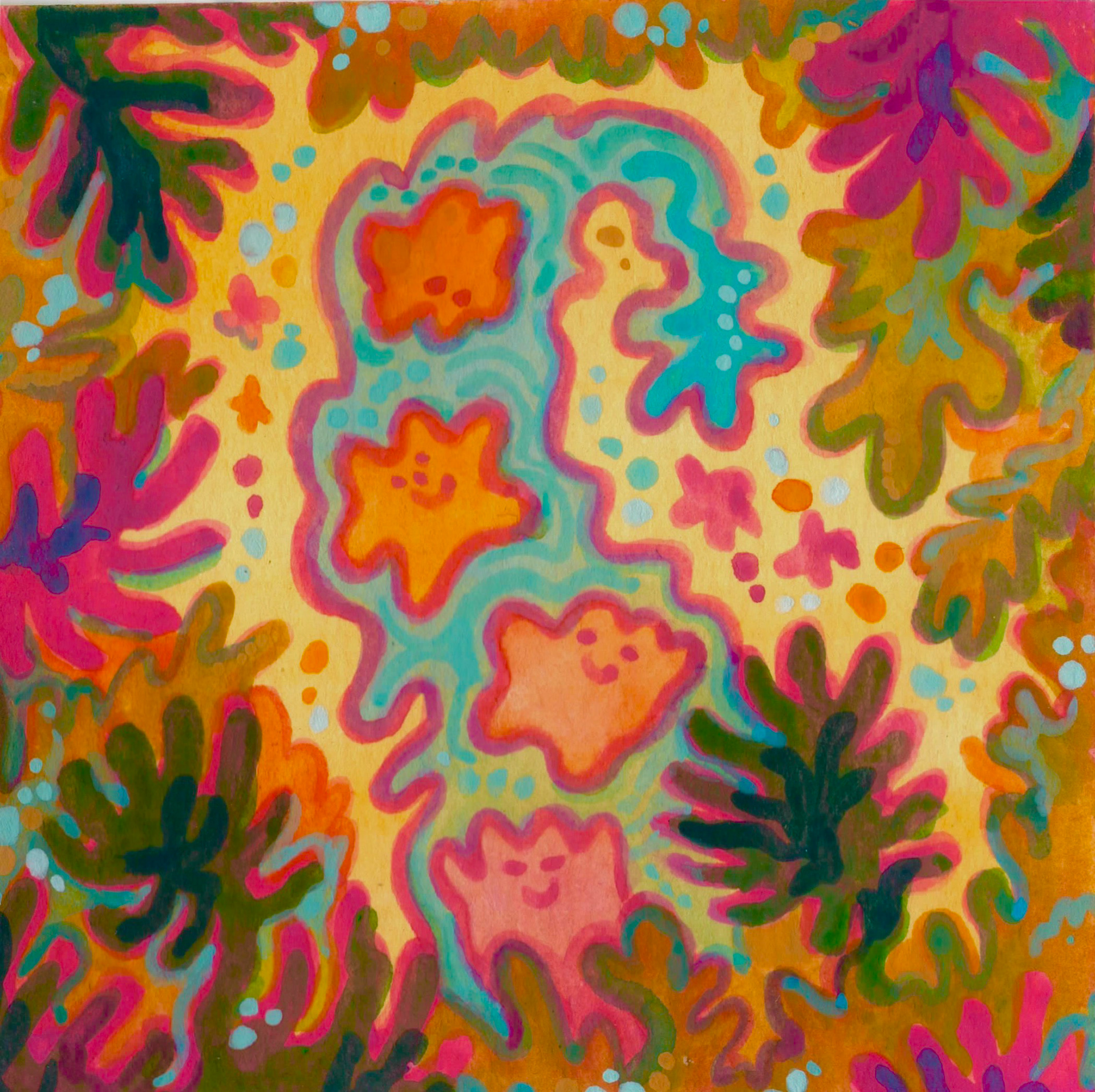"Whoosh". 2024. Gouache, Watercolour