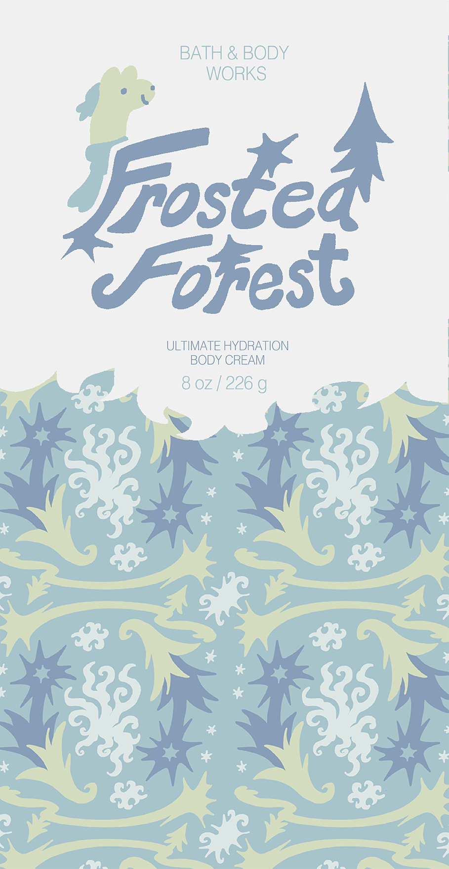 "Frosted Forest". 2025. Patterning/Label Concept.
