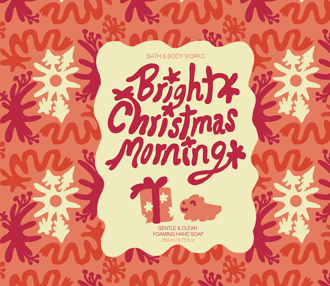 "Bright Christmas Morning". 2025. Patterning/Label Concept.