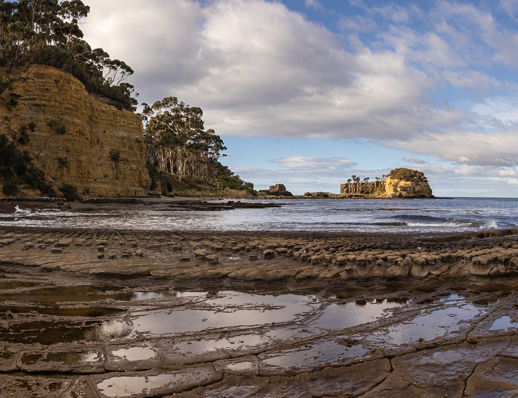 46 Clyde Island from Tessellated Pavement - Tasman Peninsula - Tasmania - Australia