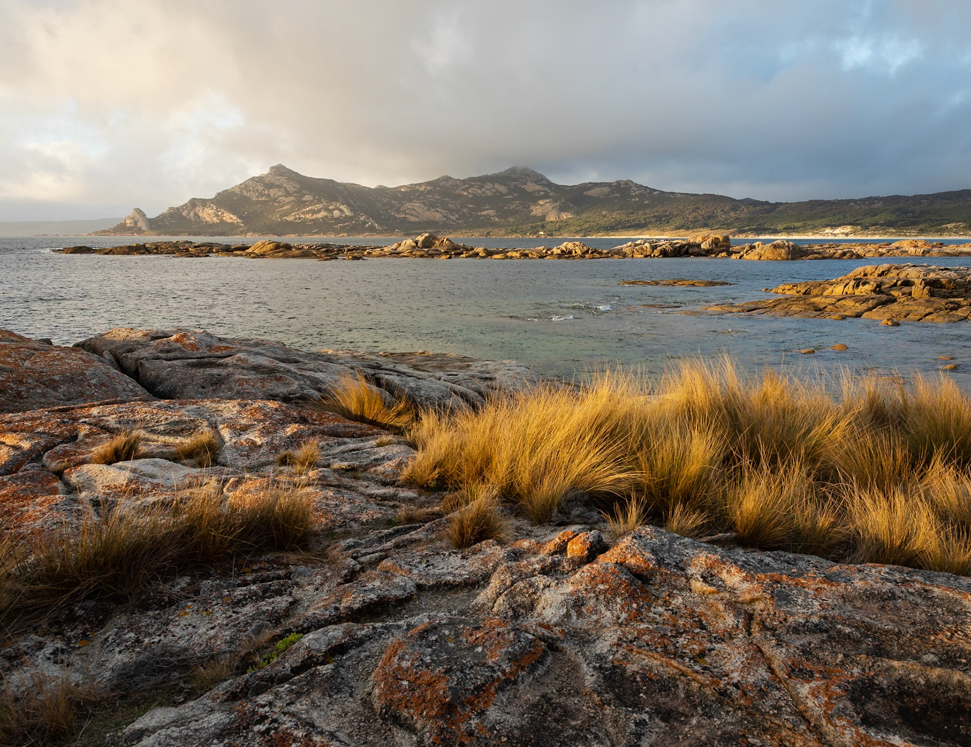 28 Mt Killiecrankie from the shores of Killiecrankie - Flinders Island - Tasmania - Australia