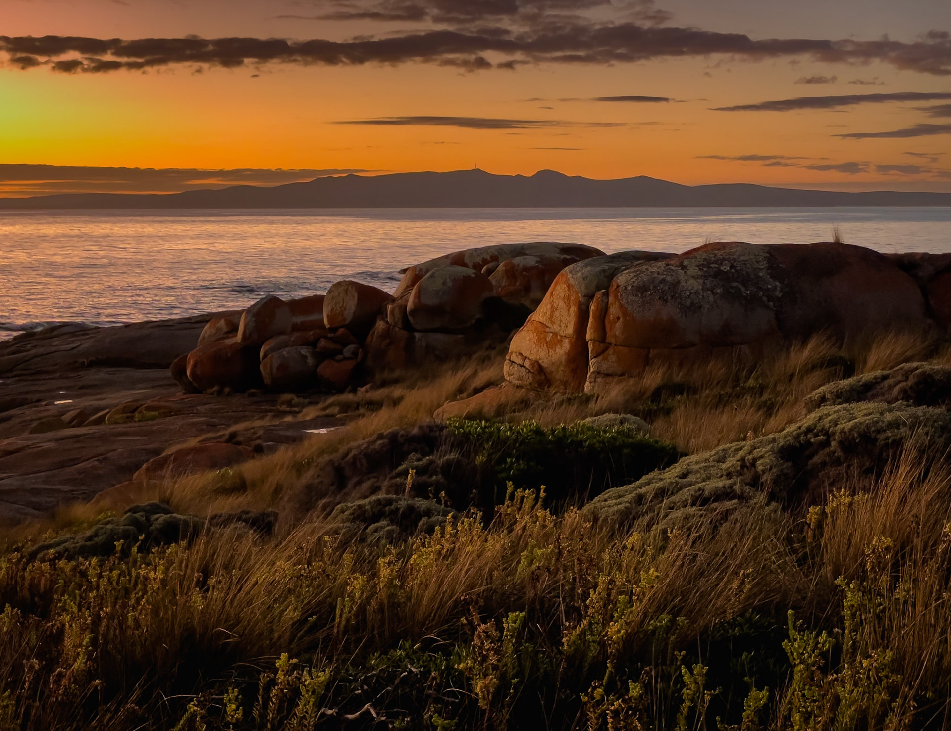 34 Sunset from Castle Rock - Flinders Island - Tasmania