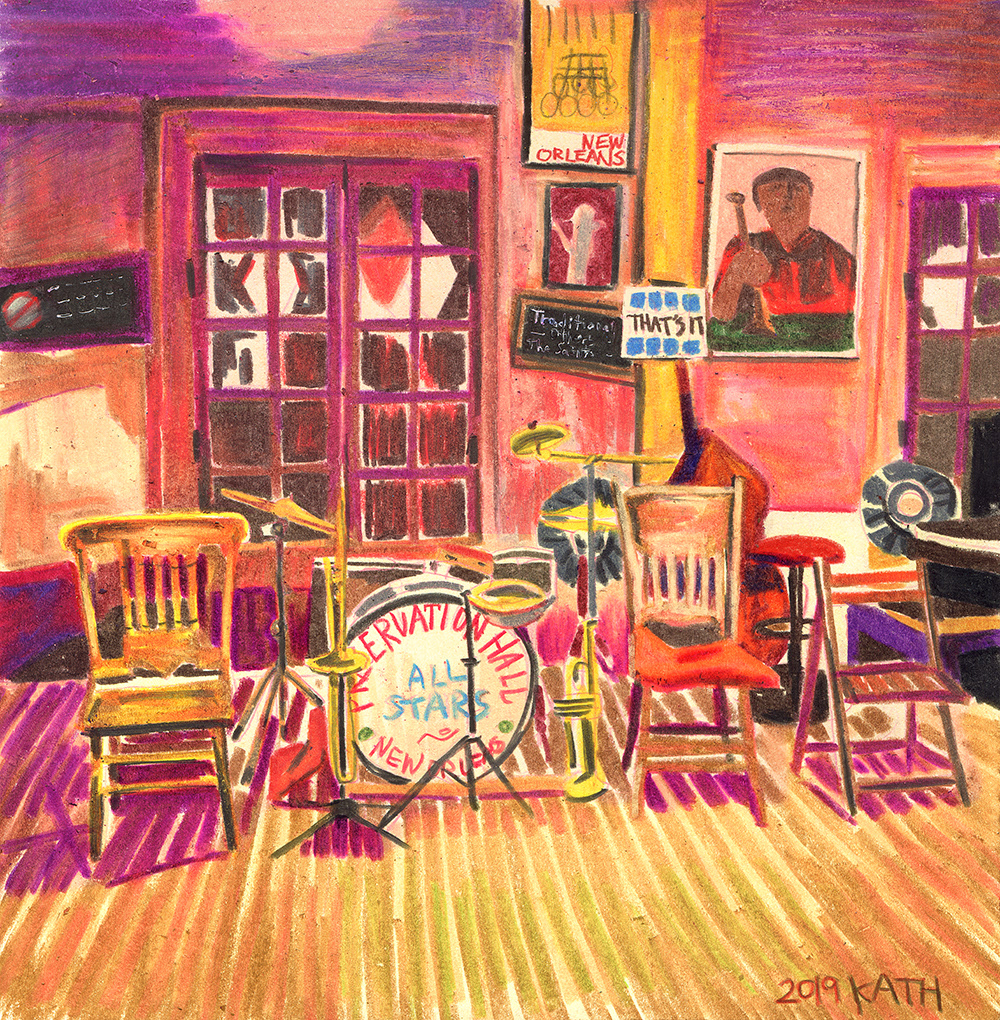 KATH ILLUST preservation hall in new orleans