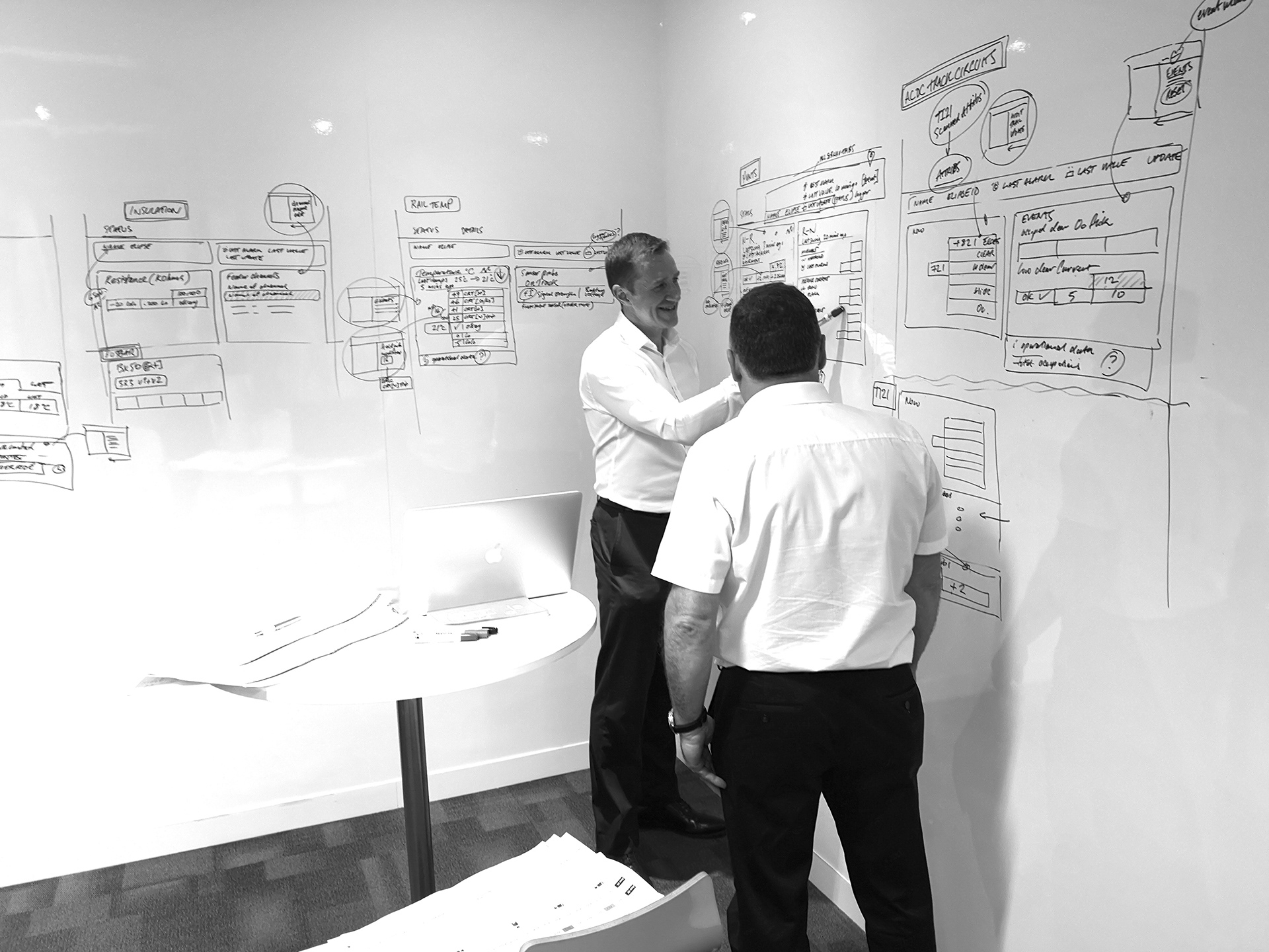 Rail engineers loved the whiteboard sessions!
