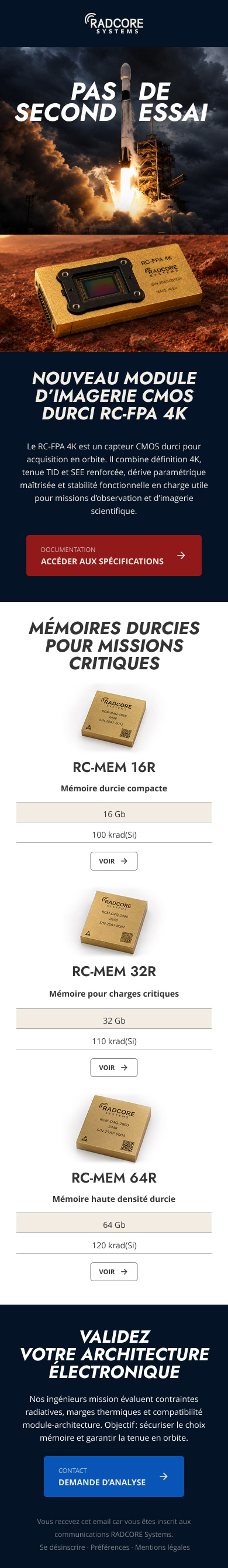 Newsletter mobile
