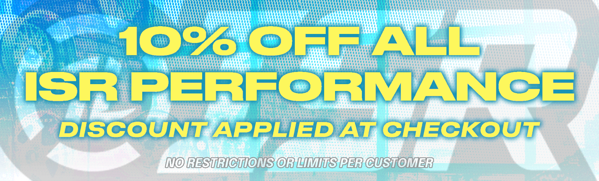 Website carousel banner - ISR Performance sale
