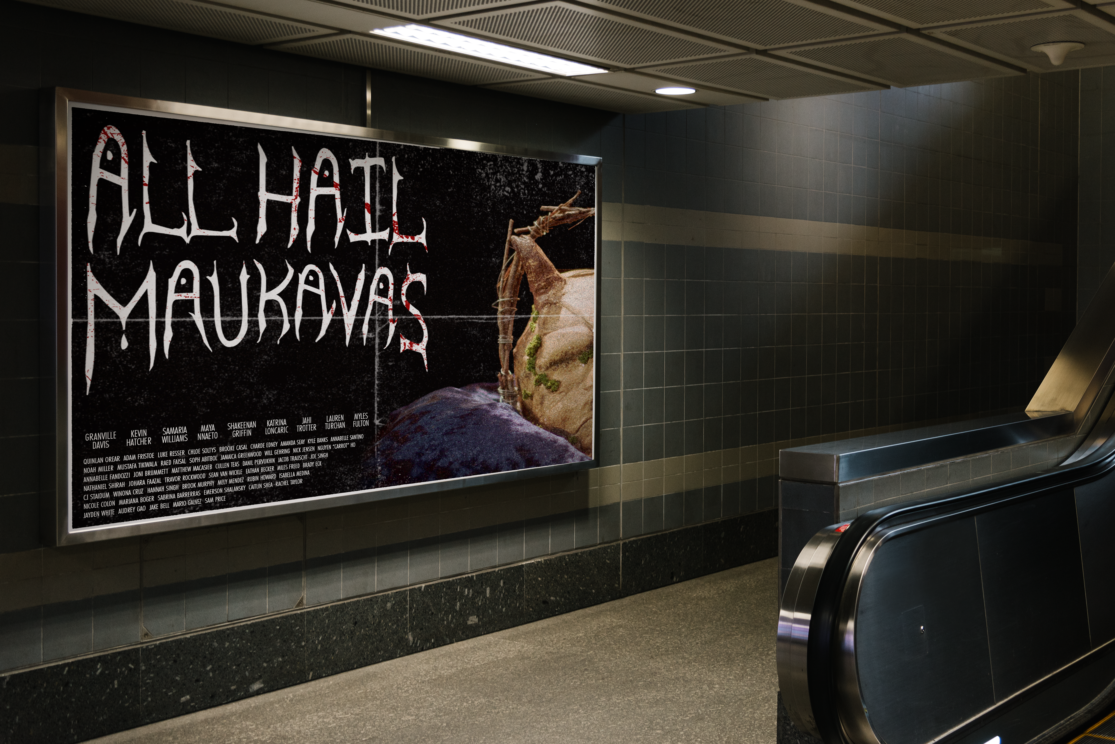 Billboard movie poster mockup