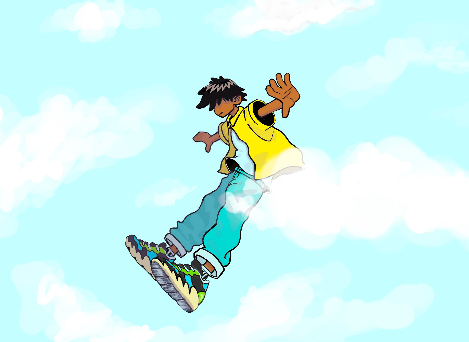 "Cloud Walkers" (Made with Procreate)