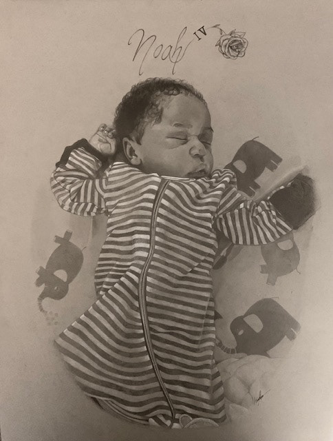 Commissioned: Graphite, Charcoal, Gray tone Paper (18x24in)