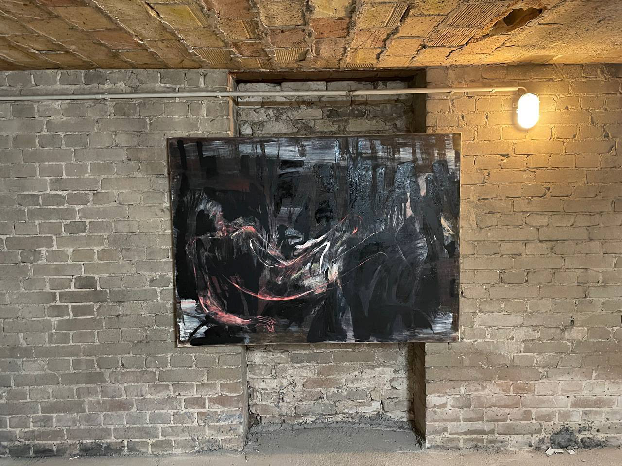 Exhibition view : Excuse me, I'm looking for the rabbit hole / Sep 2022 / Culterim Gallery Berlin // Please do not feed the animals / 110 x 150 / Dec 2020 - Aug 2022