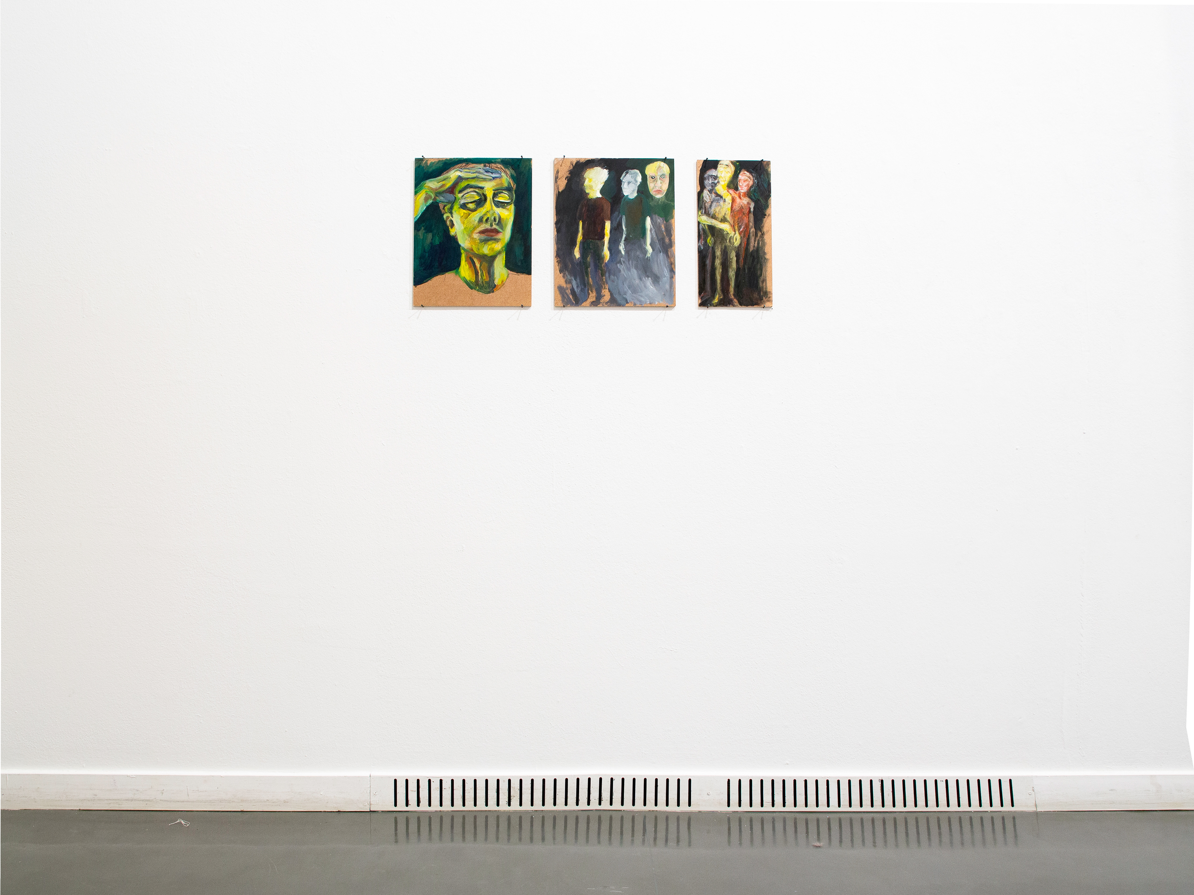Exhibition view : Animation Of Dead Material / Aug 2020 / Bethanien Studio 1 Berlin // o.T. / 2020