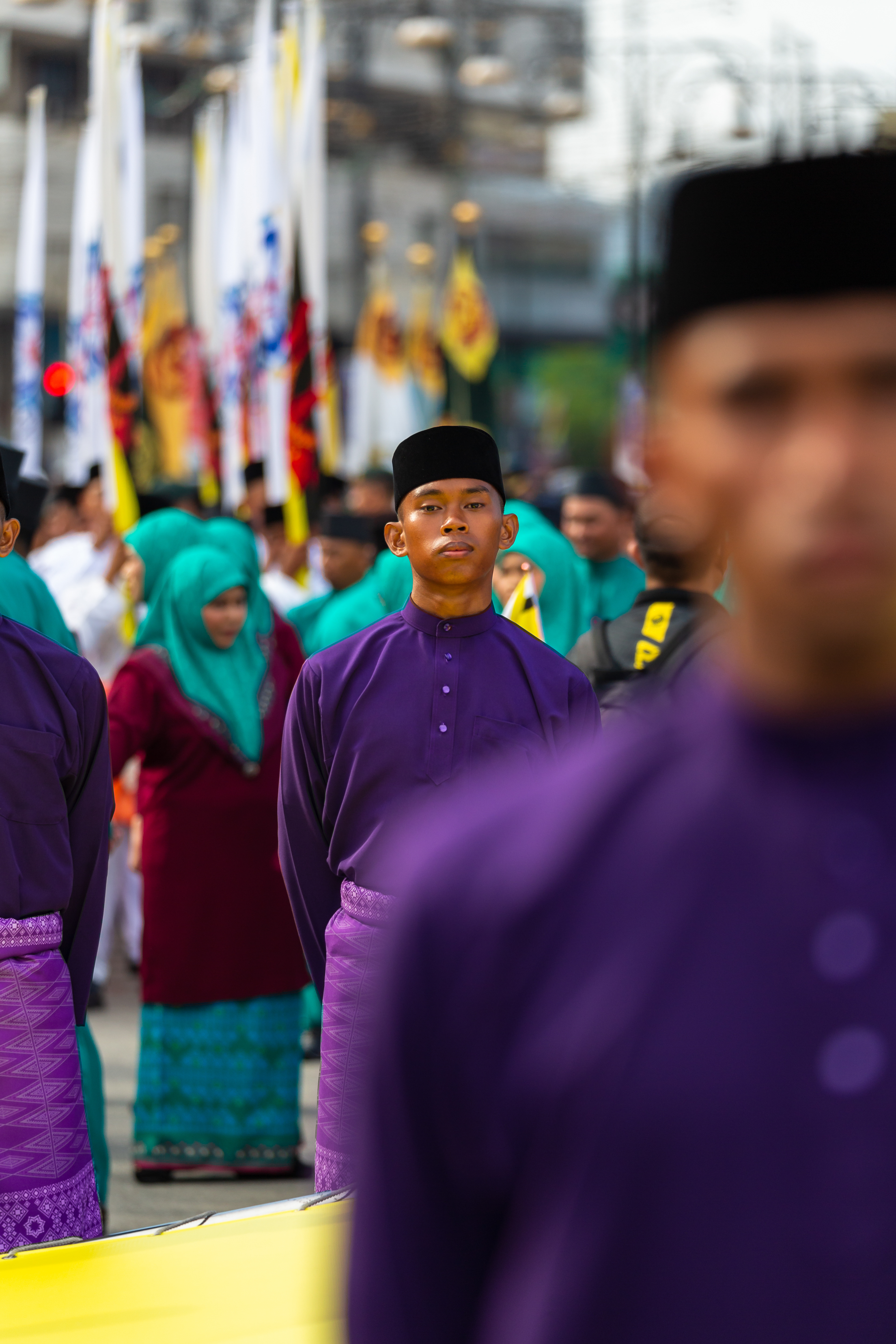 A flag bearer on National Day | Feb 2021