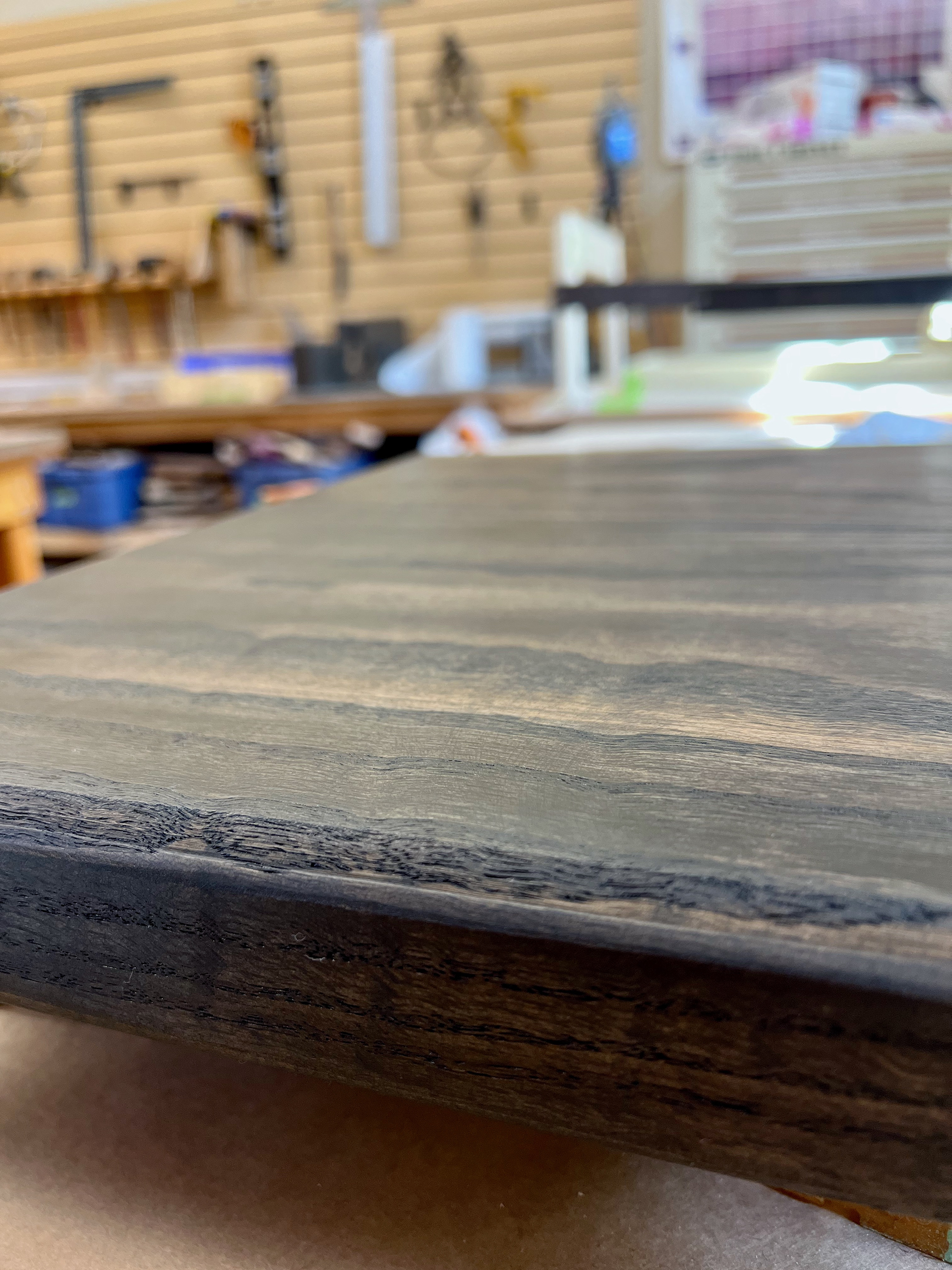 ...but it ended up looking terrific. I finished both pieces using a satin topcoat.