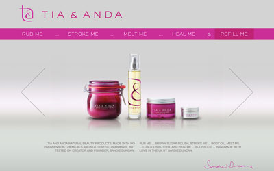 Tia & Anda website build