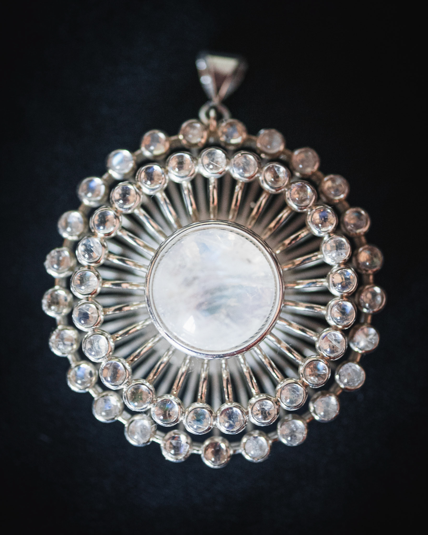 Sterling Silver and Moonstone Pendant