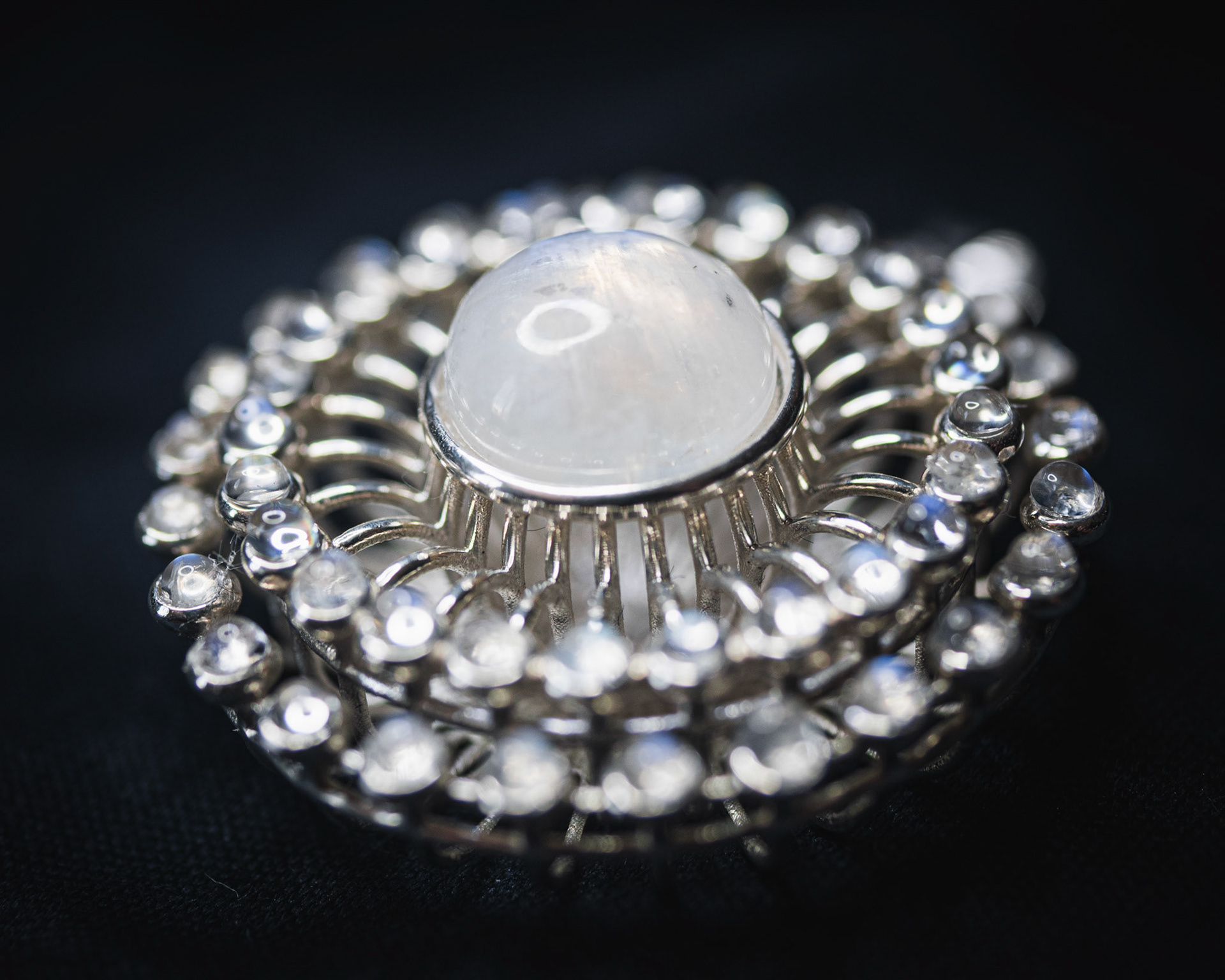 Sterling Silver and Moonstone Pendant