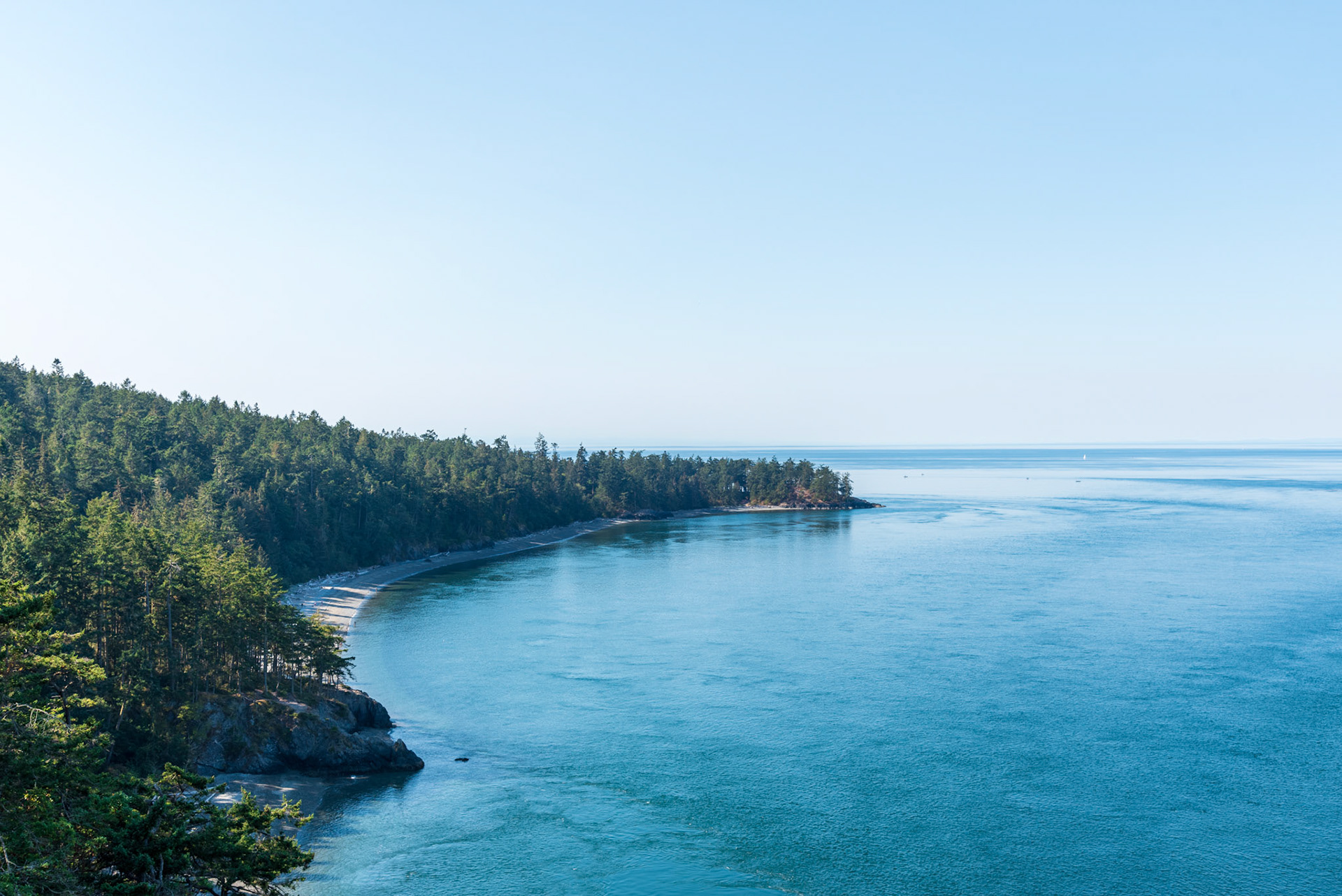 Looking south-west from Deception Pass Bridge