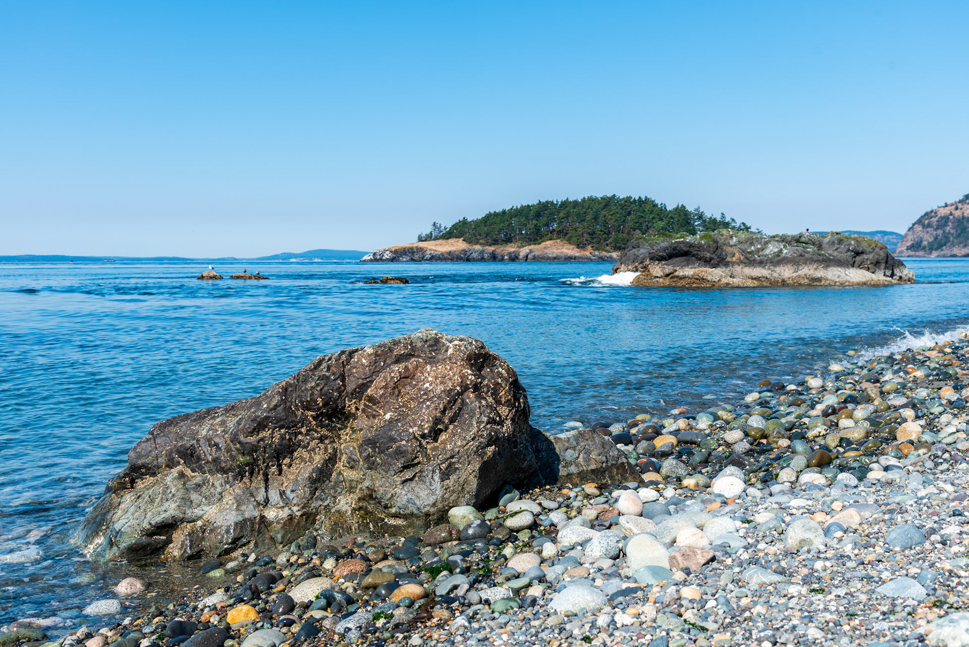 Looking north from Deception Pass state park