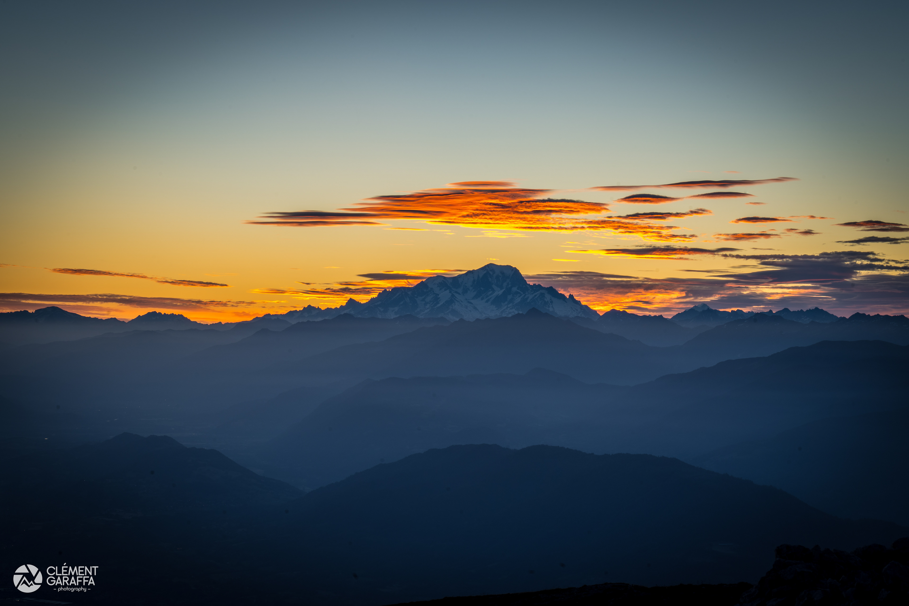 Mont-Blanc depuis la Dent de Crolles, Chartreuse, 2020