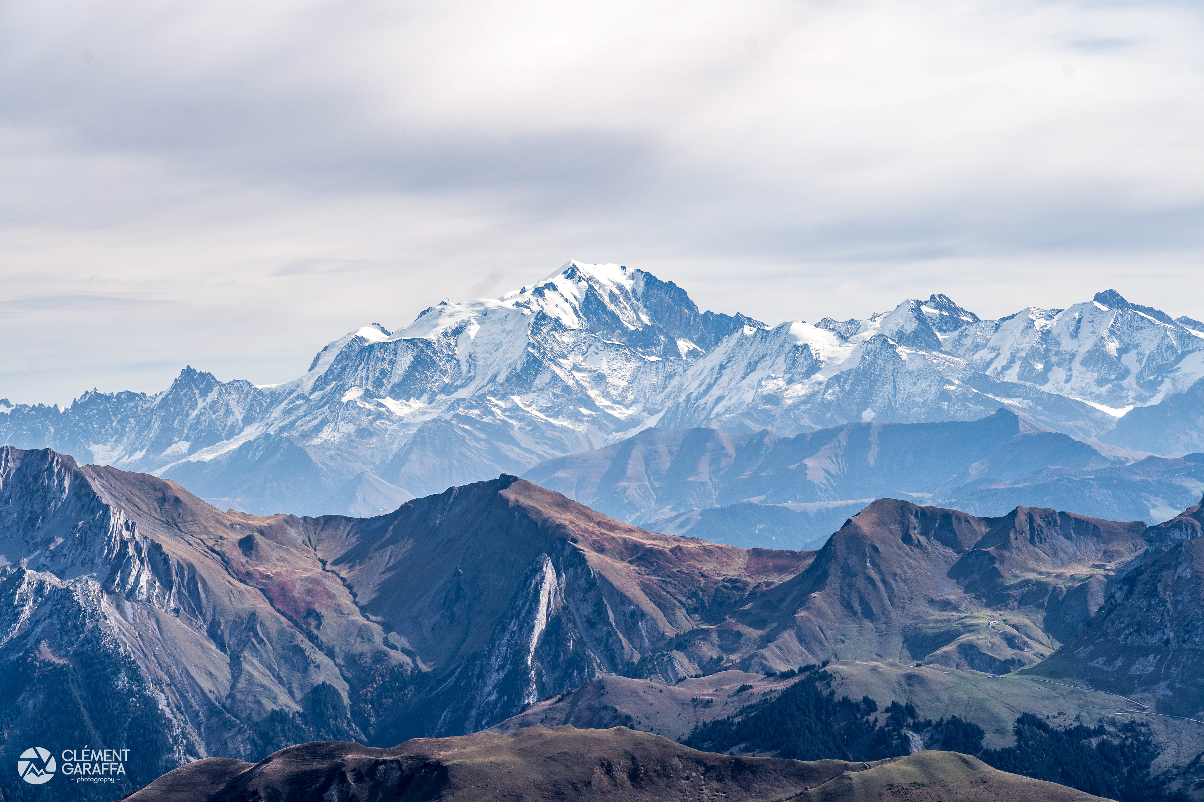 Mont-Blanc depuis la Tournette, Bornes, 2019