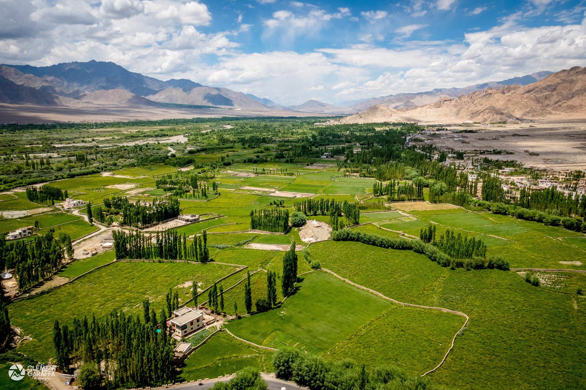 Plaine de l'Indus depuis le Monastère de Thiksey