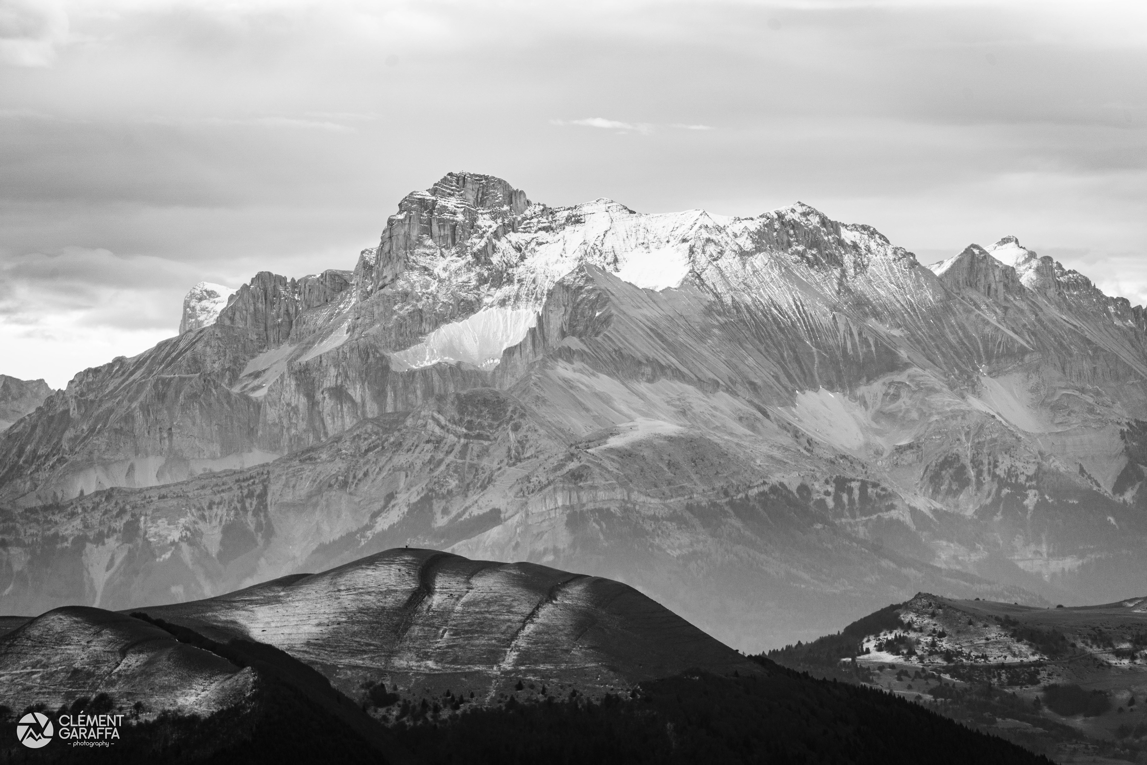 Grande Tête de l'Obiou, Dévoluy, depuis le Moucherotte, Vercors, 2020