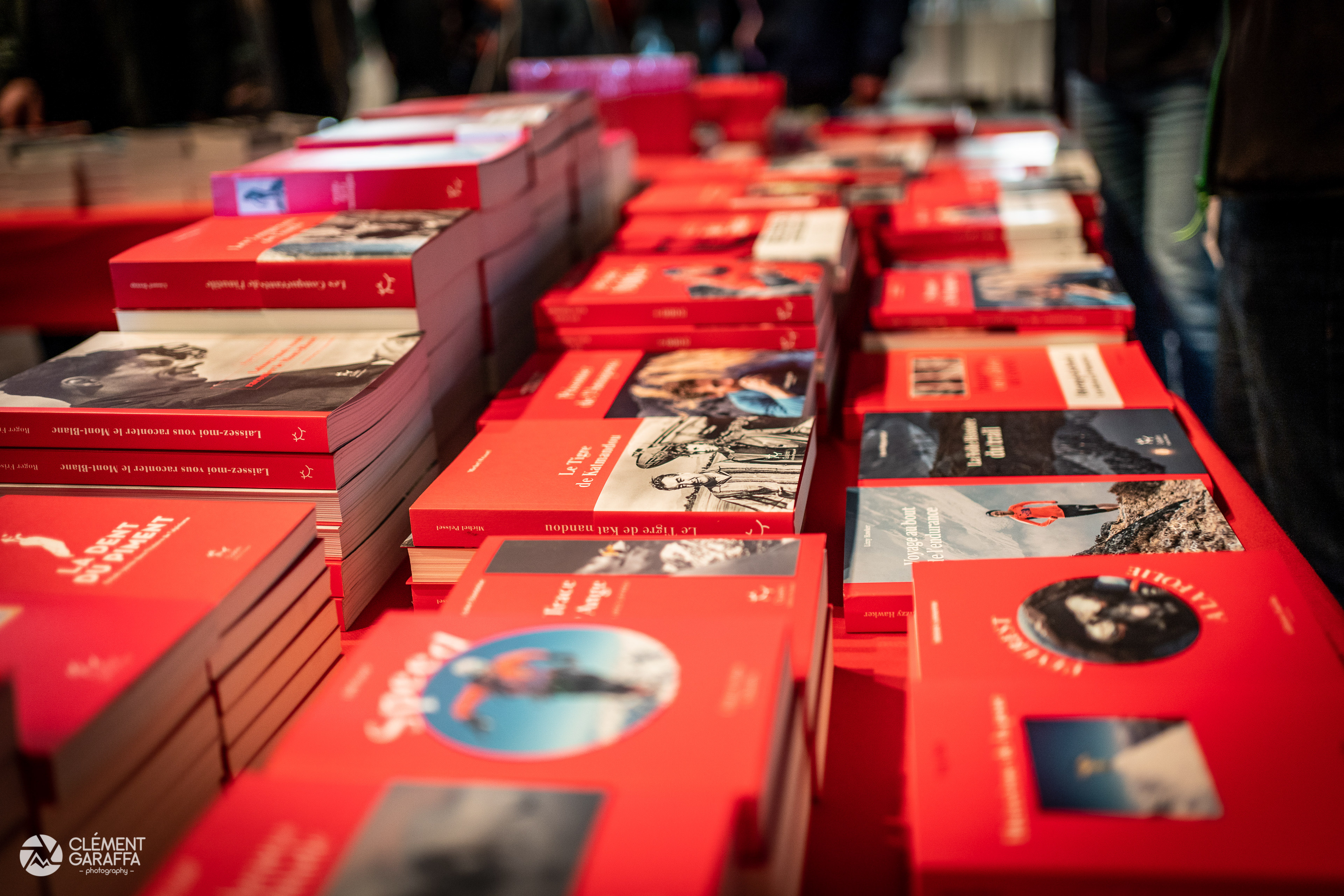 Stand Guérin-Paulsen/Arthaud, 21ème Rencontres Cinéma Montagne, 2019