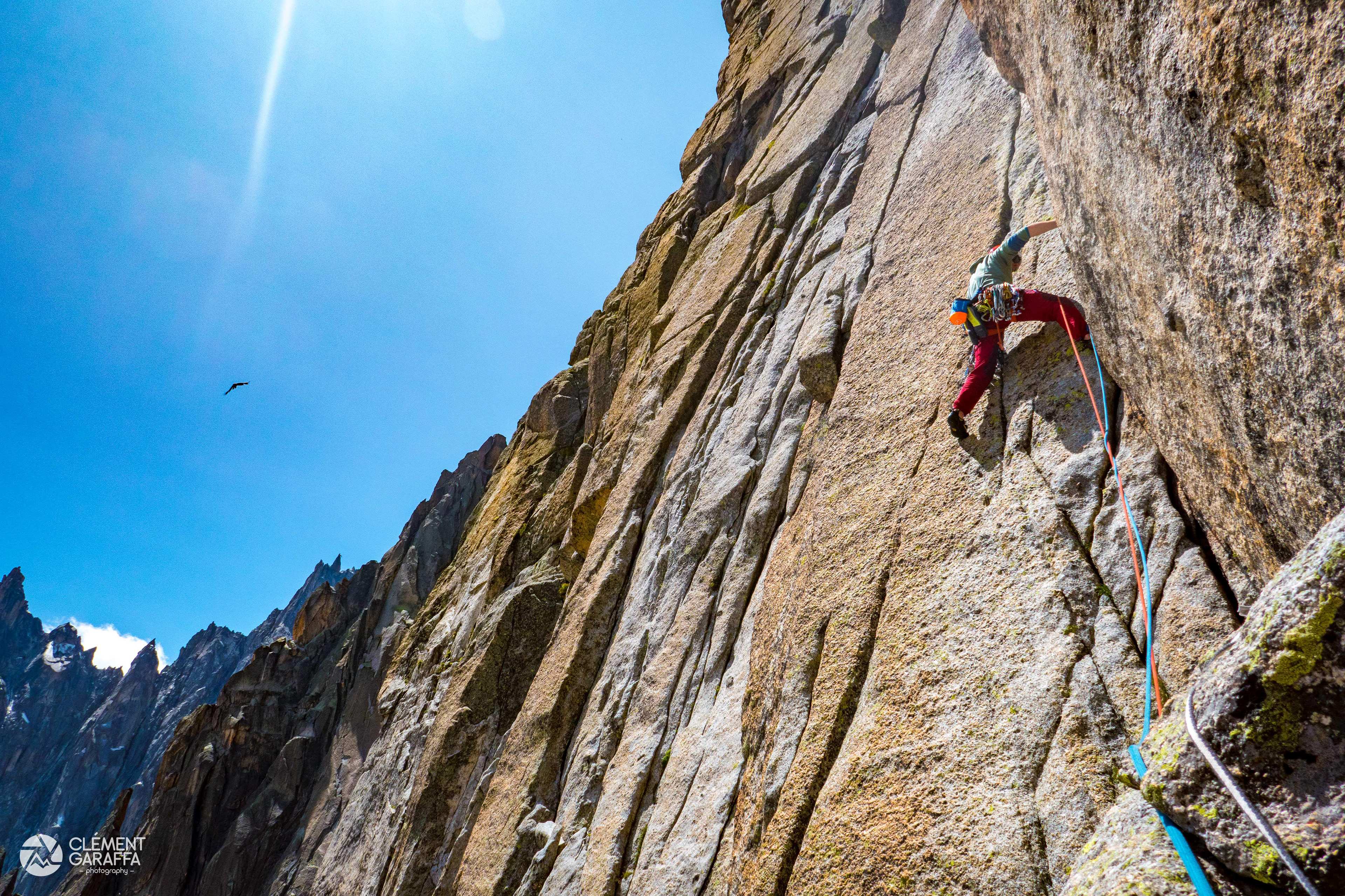 Envers des Aiguilles de Chamonix. Mont-Blanc, 2019