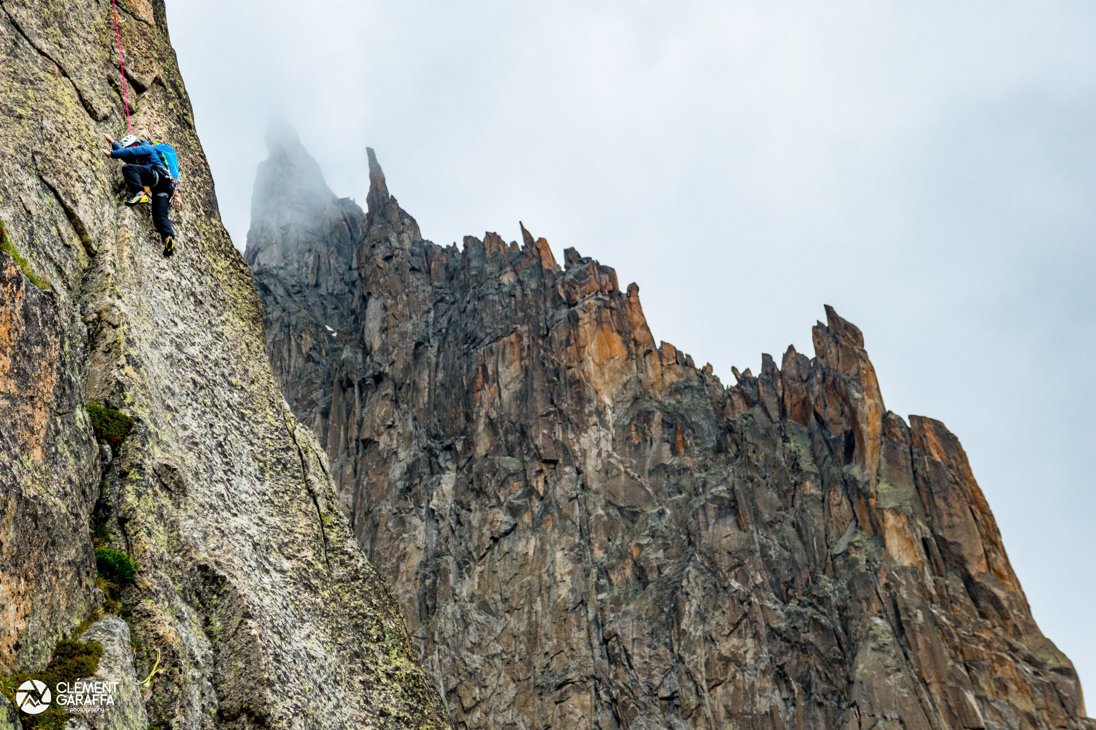 Envers des Aiguilles de Chamonix. Mont-Blanc, 2019
