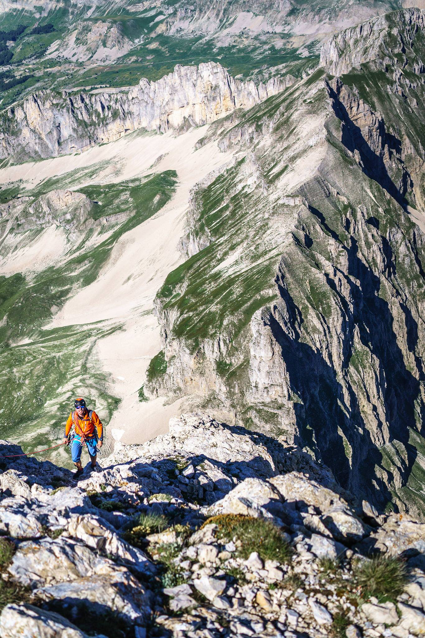 Photo Mehdi Cherfaoui (Escalade haute-montagne, Pic de Bure, massif du Dévoluy)
