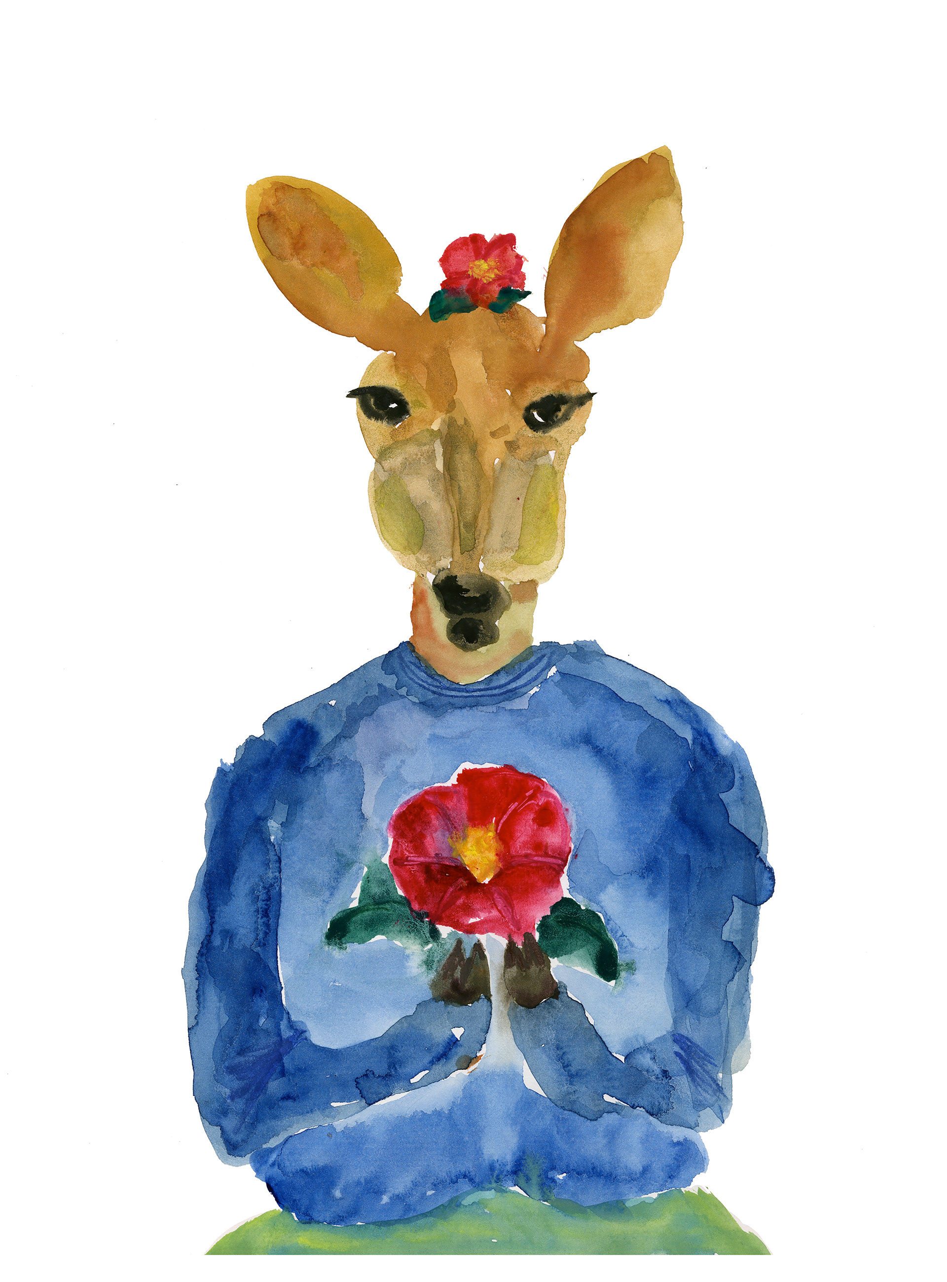 Bridget in Camelia sweater