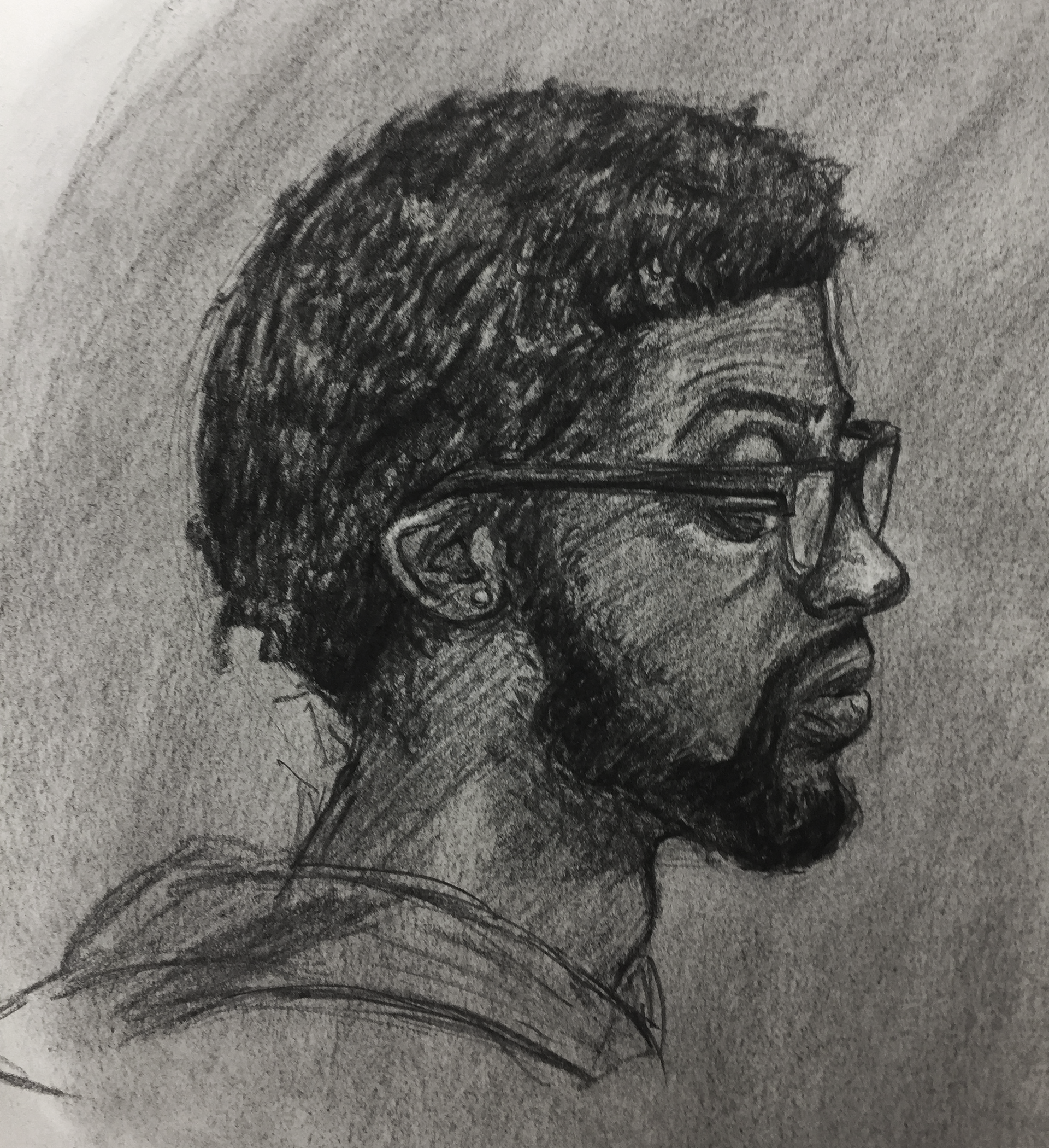 Peer Review, Charcoal, 10"x15", 2020